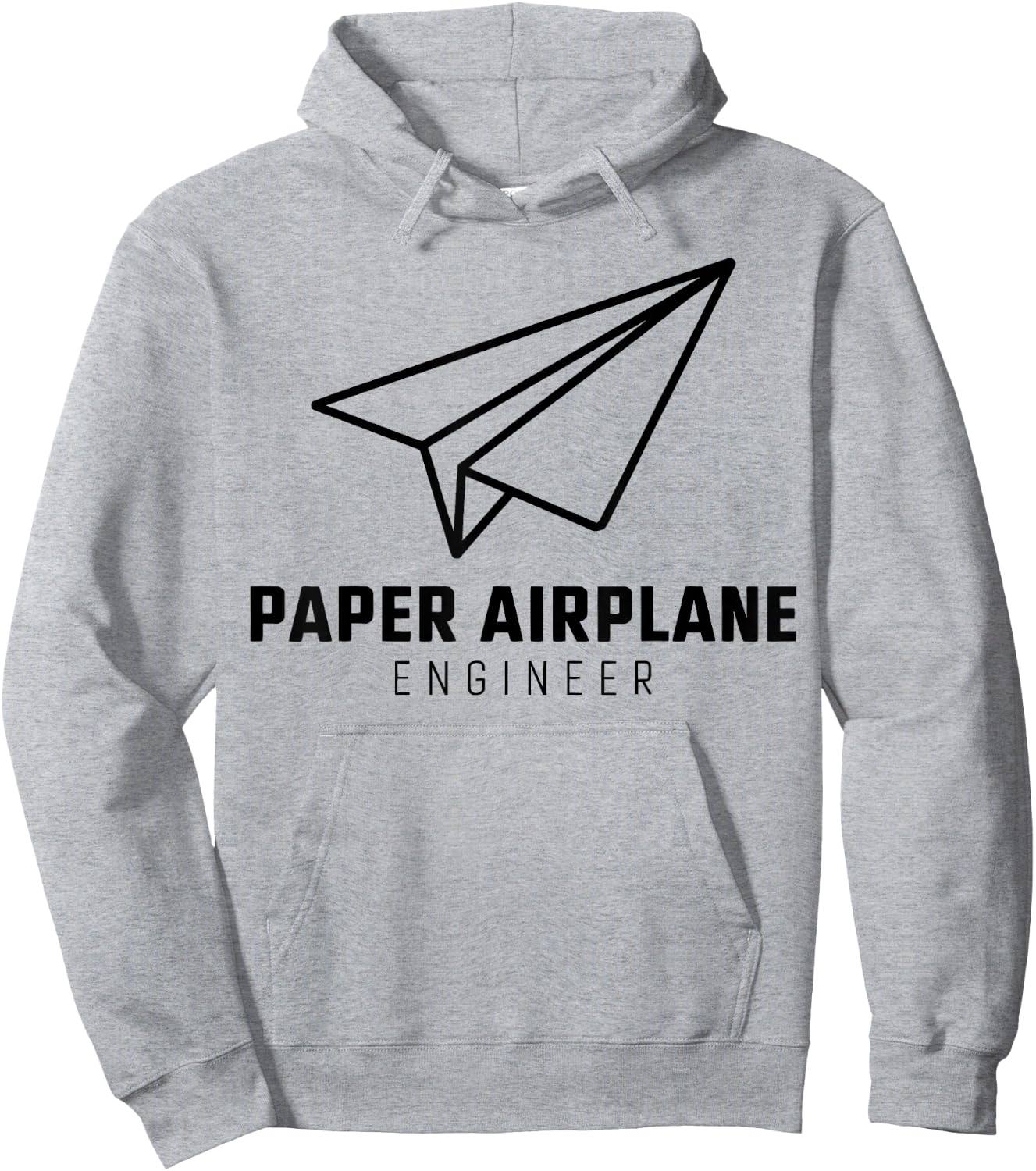Funny Paper Airplane Hoodie - Hoodie | Ash