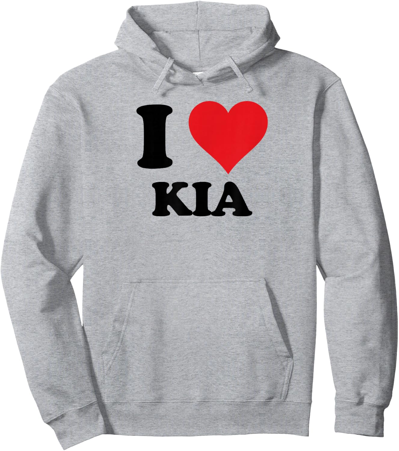 I Heart Kia First Name I Love Personalized Stuff Hoodie - Hoodie | Ash