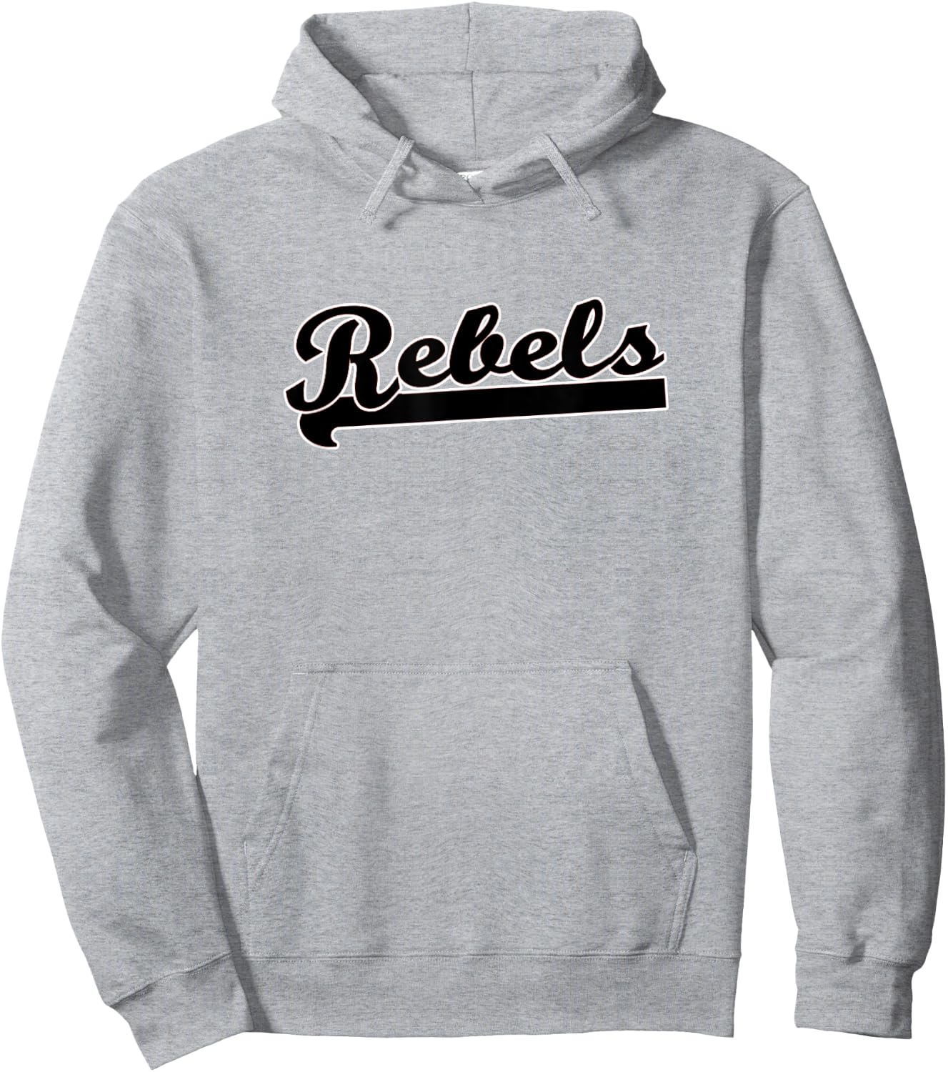 REBELS Soccer Flag Football Baseball Basketball T-Ball Team Hoodie - Hoodie | Ash