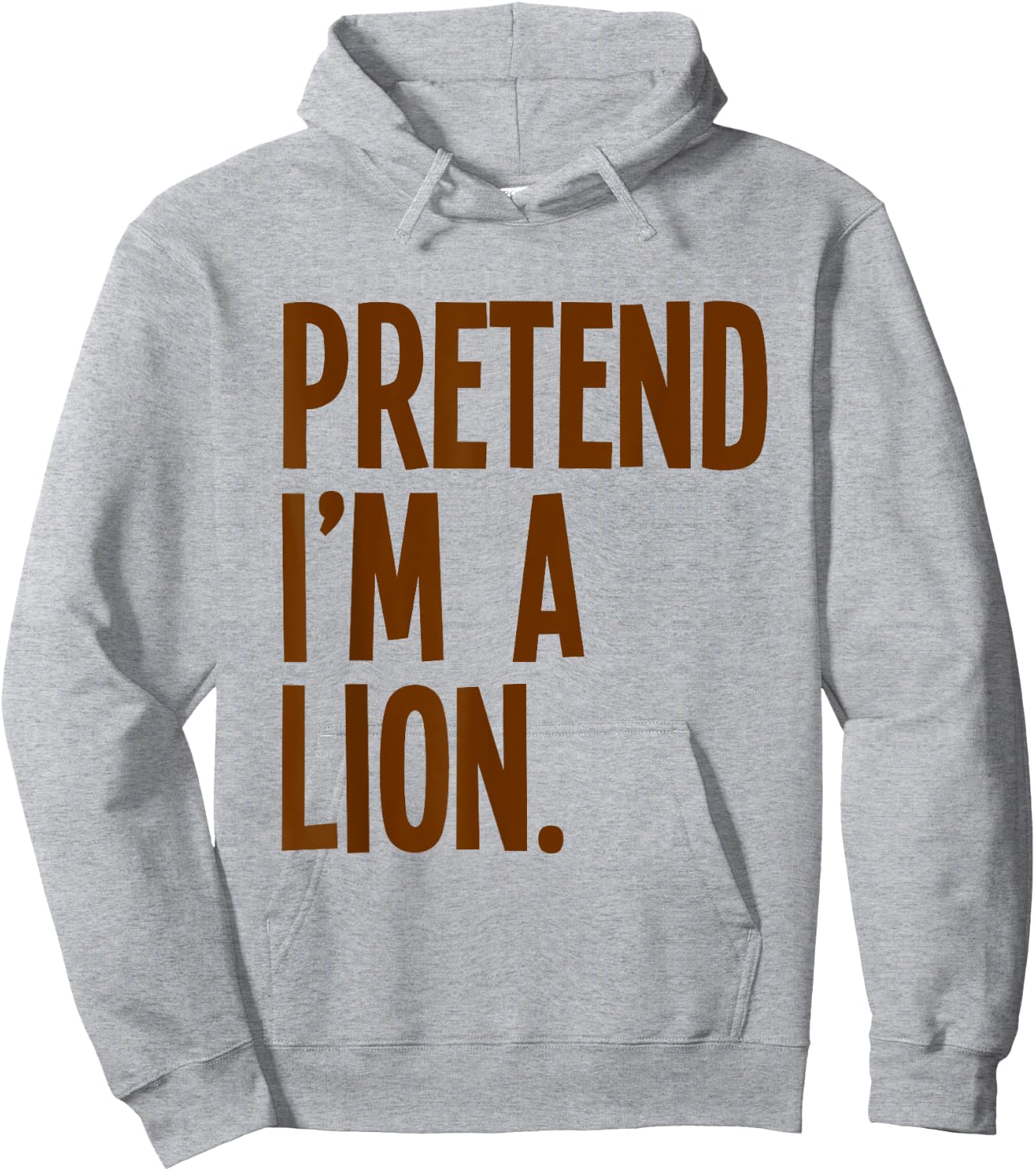 Pretend I'm A Lion Funny Halloween Party Costume Hoodie - Hoodie | Ash