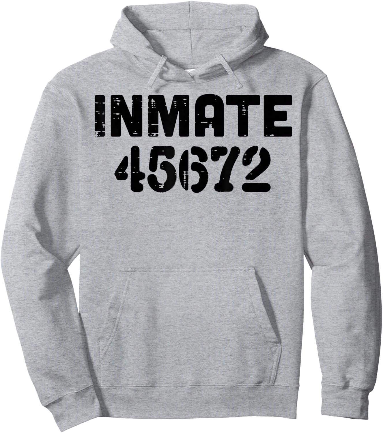 Jail Inmate 45672 Funny Prisoner Halloween Prison Men Women Hoodie - Hoodie | Ash