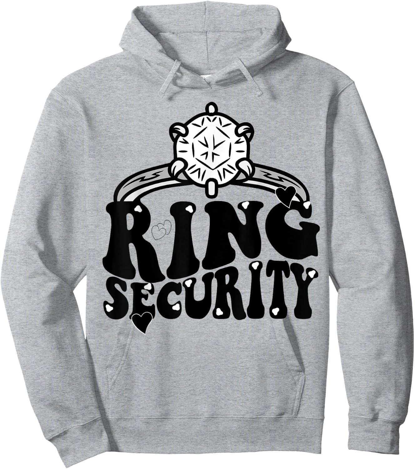 Ring Security Kids Ring Bearer Boys Wedding Tuxedo Party Hoodie - Hoodie | Ash