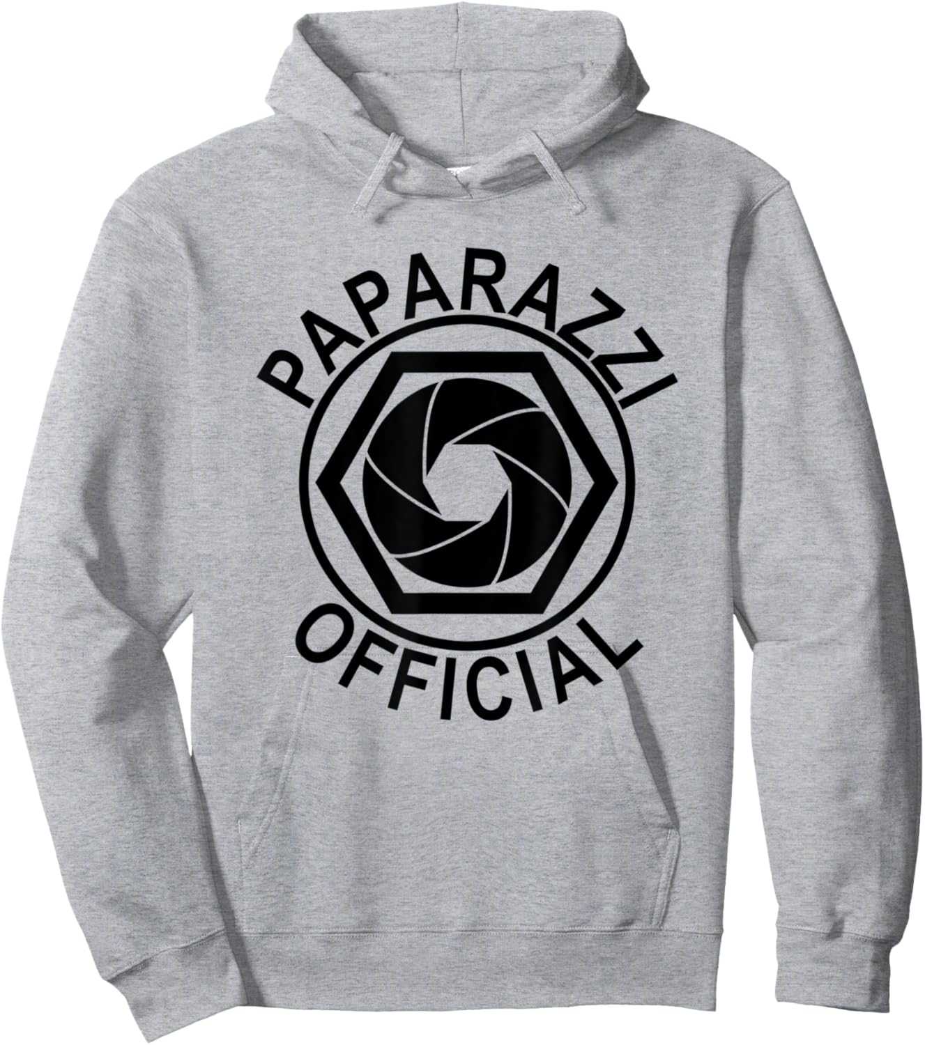 Paparazzi Official Funny Black Retro Camera Lens Hoodie - Hoodie | Ash