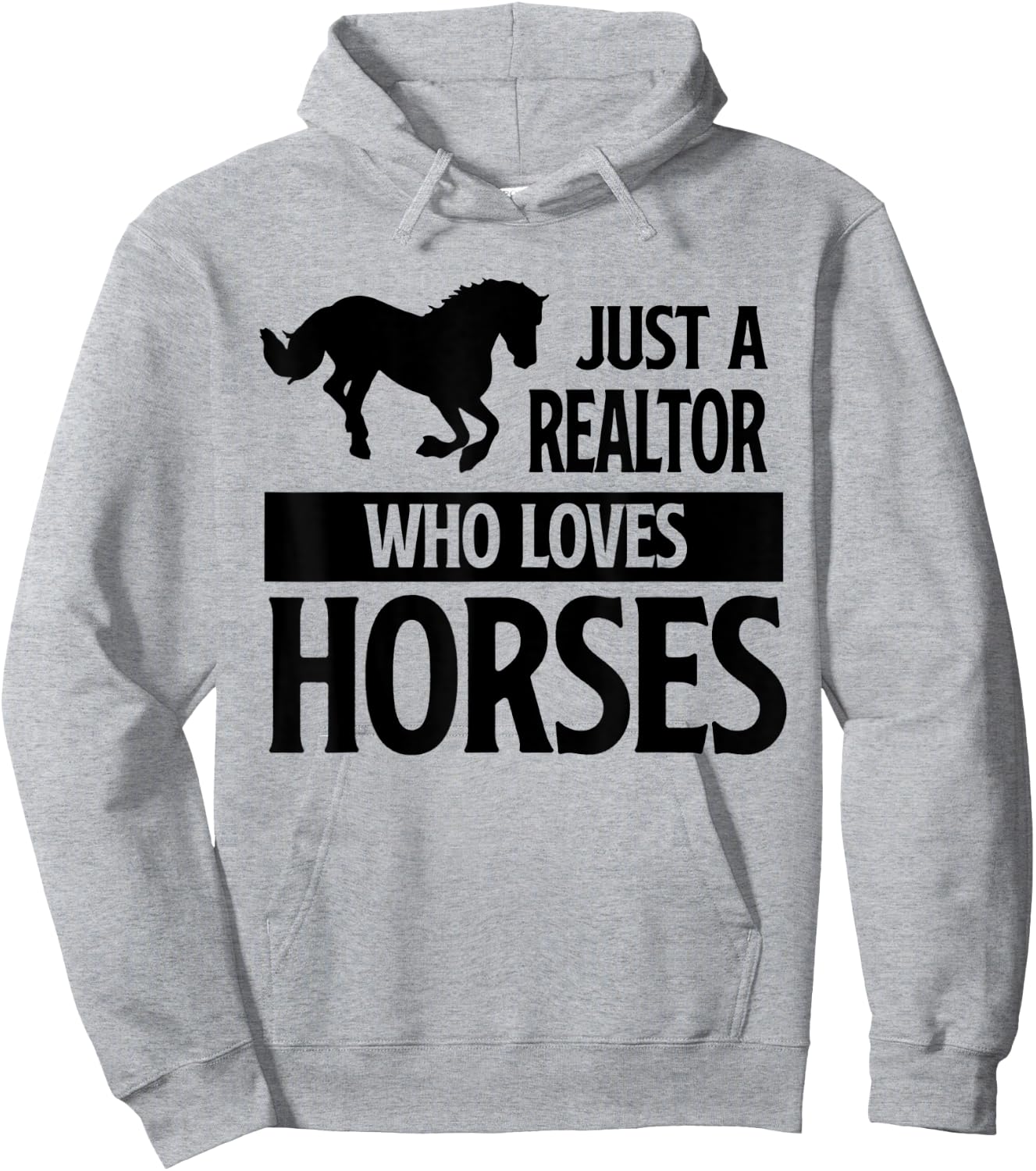 Real Estate Agent Western Horse Lover Ladies Realtor Hoodie - Hoodie | Ash