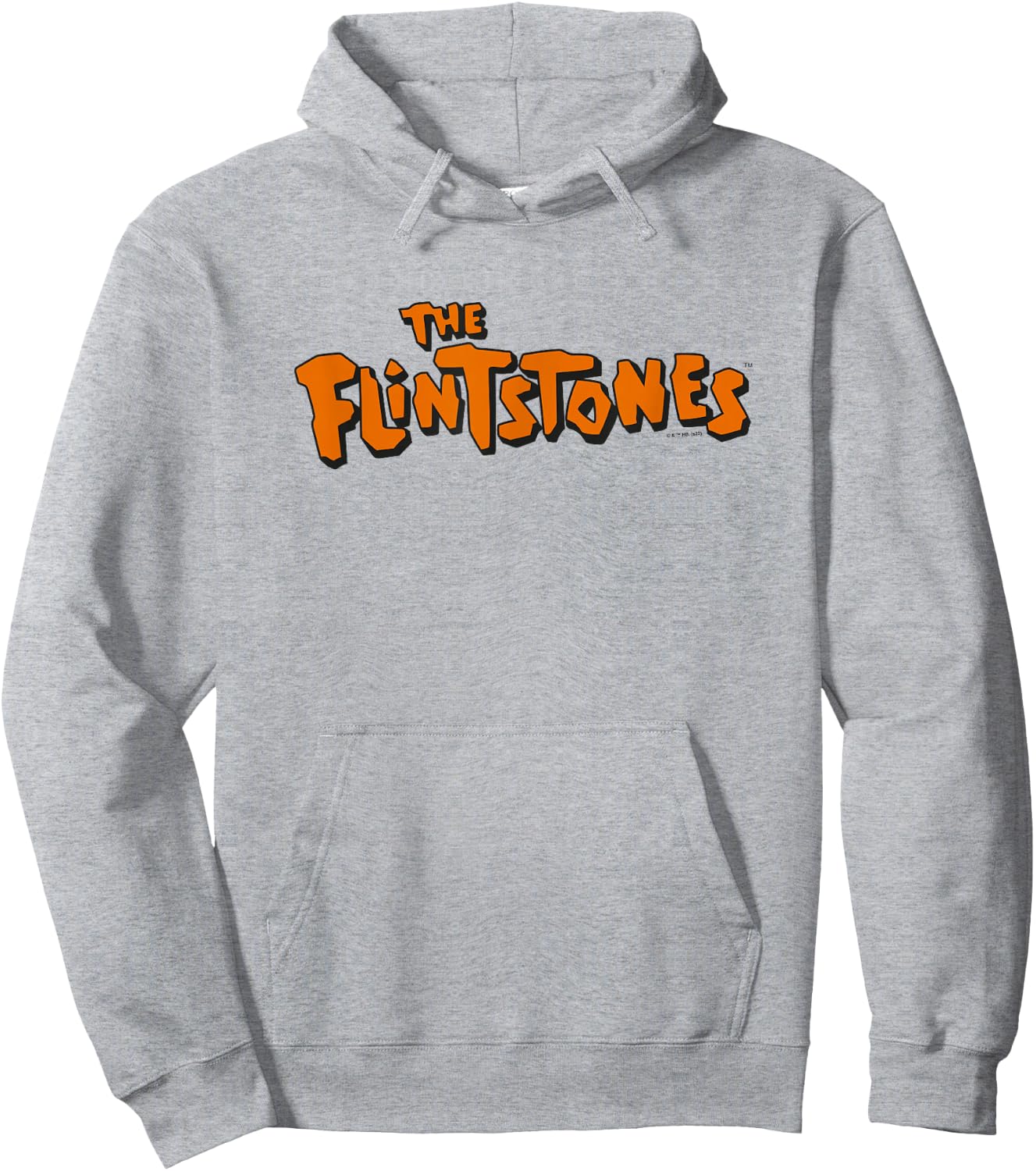 The Flintstones Logo on White Hoodie - Hoodie | Ash