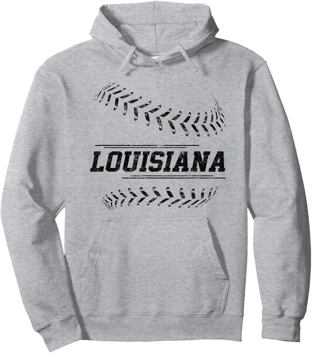Louisiana Baseball State Pride Team Sport Hoodie - Hoodie | Ash