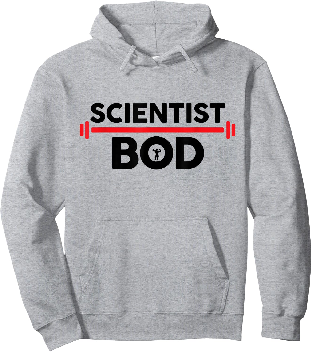 Scientist Bod, Funny Scientist Body Exercise Workout Gym Hoodie - Hoodie | Ash