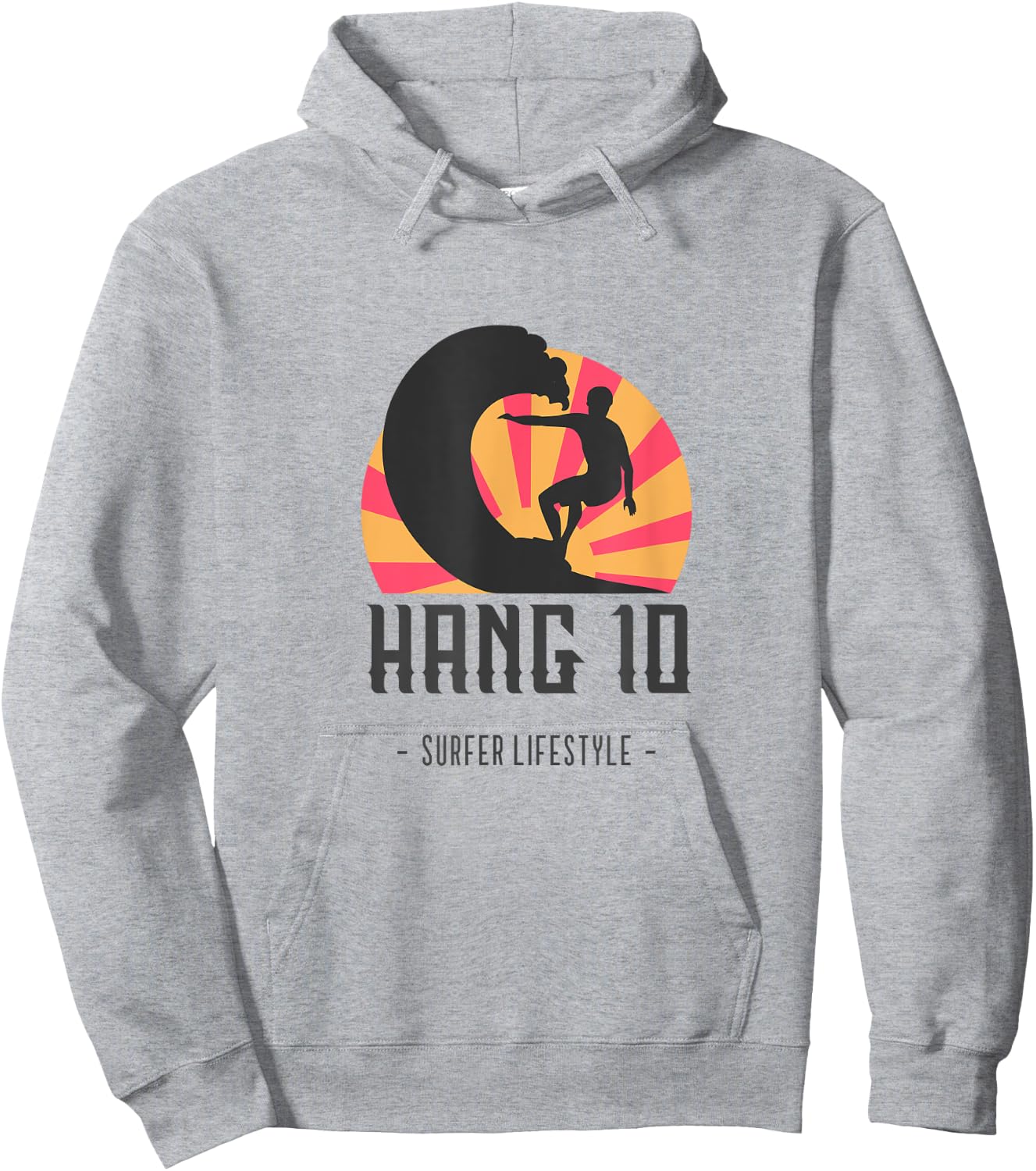 Hang 10 Hoodie - Hoodie | Ash