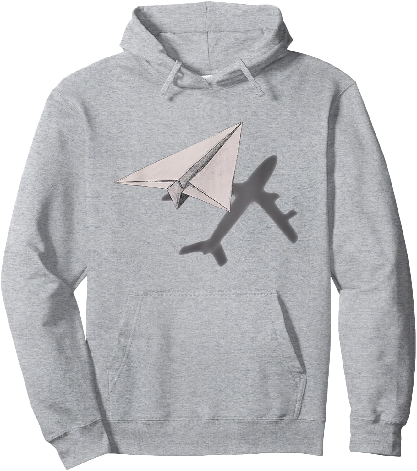 Funny Pilot paper Airplane for CO-pilots BOYS PARTY Hoodie - Hoodie | Ash