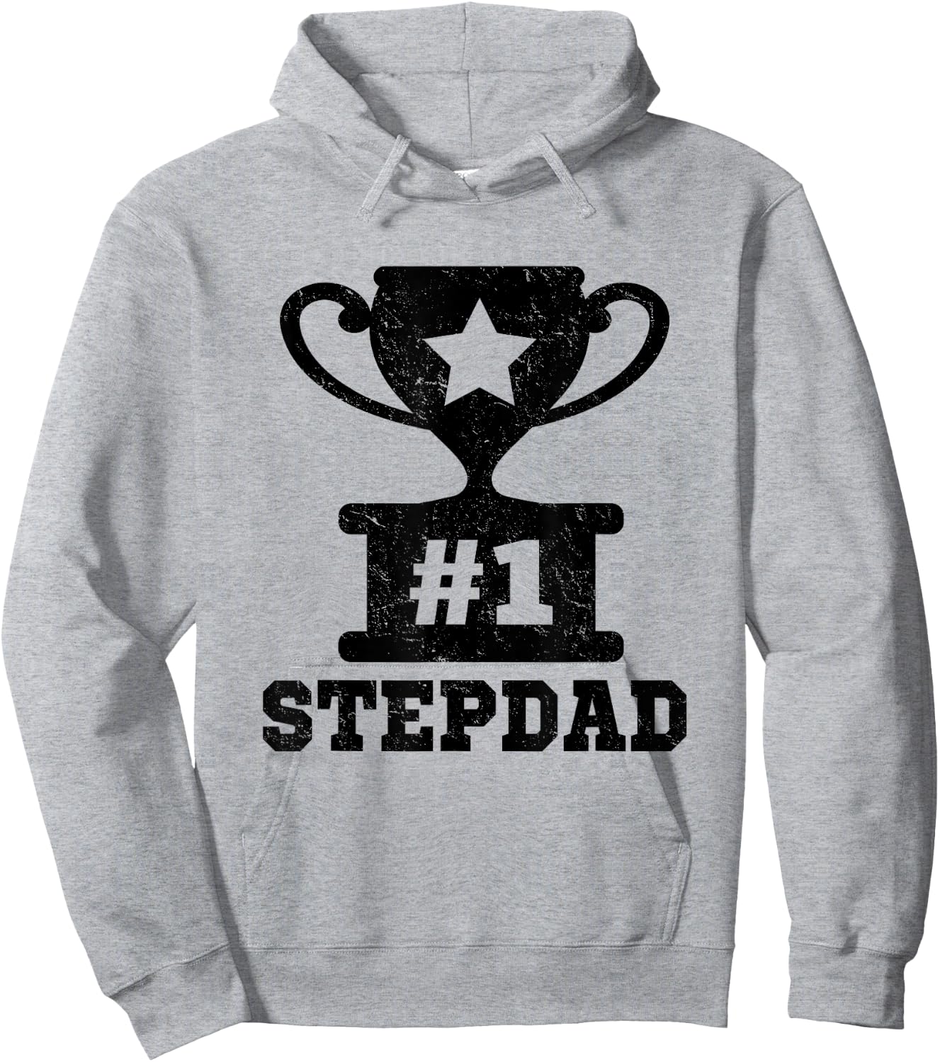 #1 Stepdad Number One Stepdad Stepfather Funny Father's Day Hoodie - Hoodie | Ash