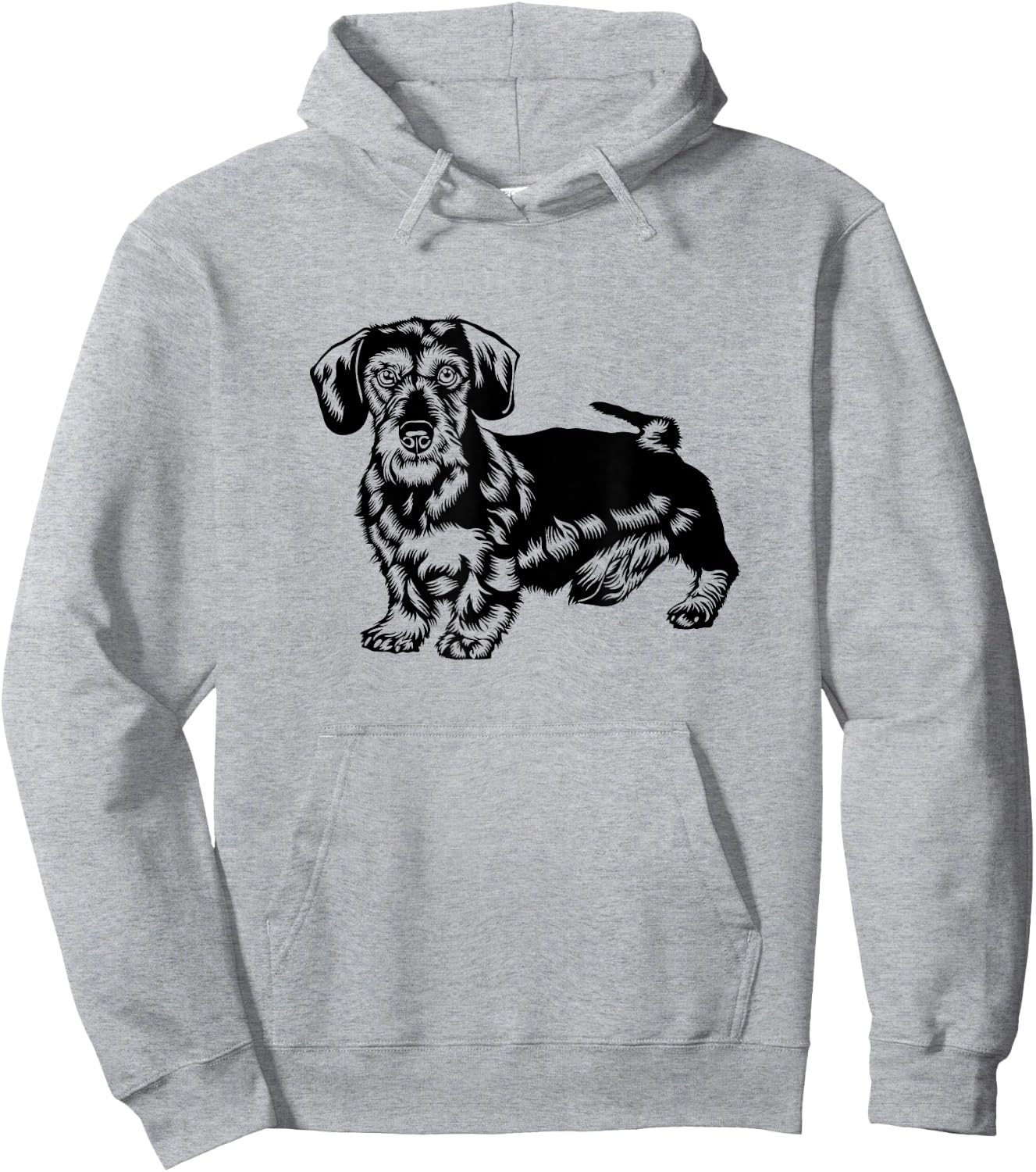 Wire-haired dachshund dog dog owner men women children Hoodie - Hoodie | Ash