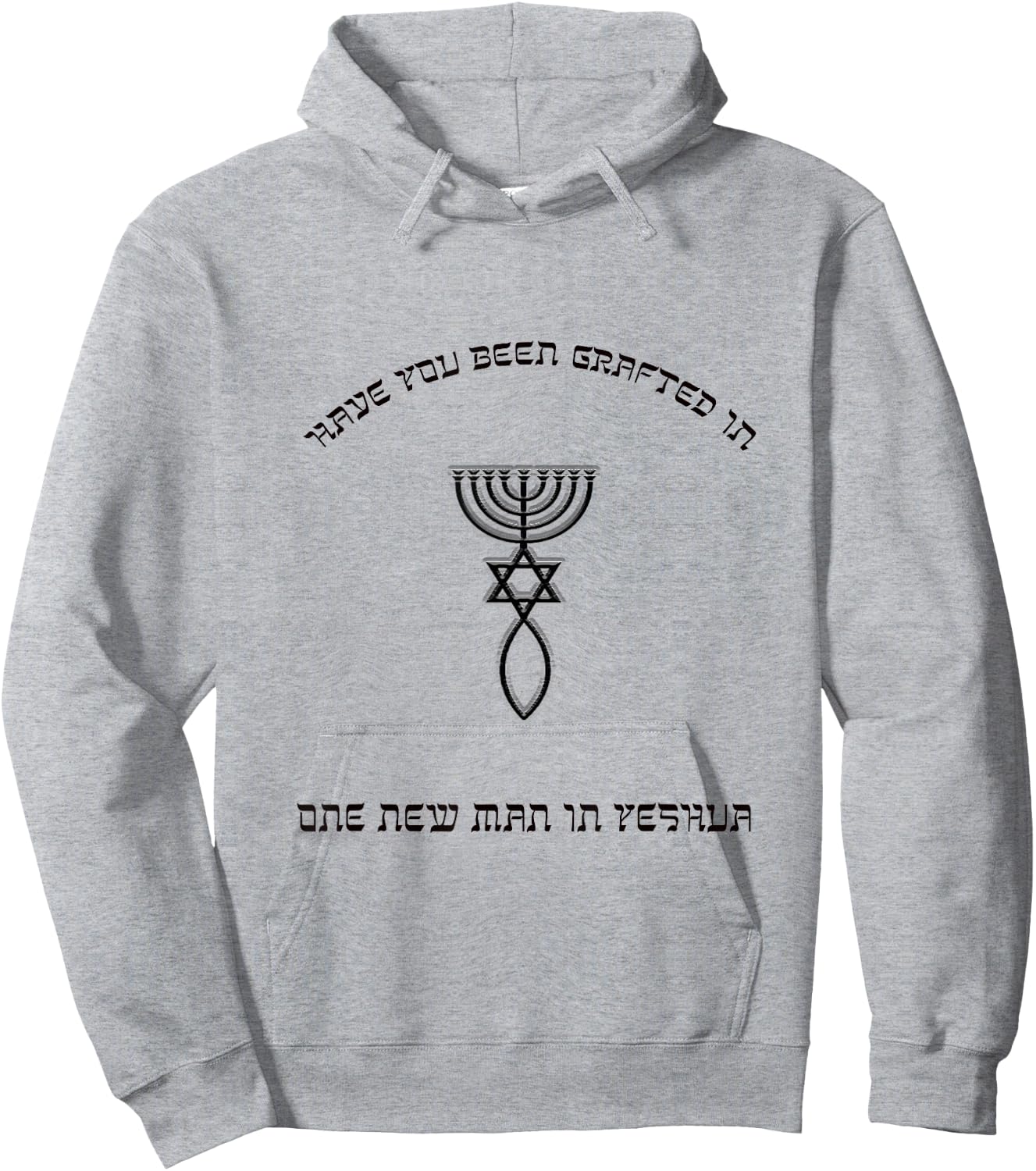 Grafted In Messianic Christians | Messianic Seal Hoodie - Hoodie | Ash