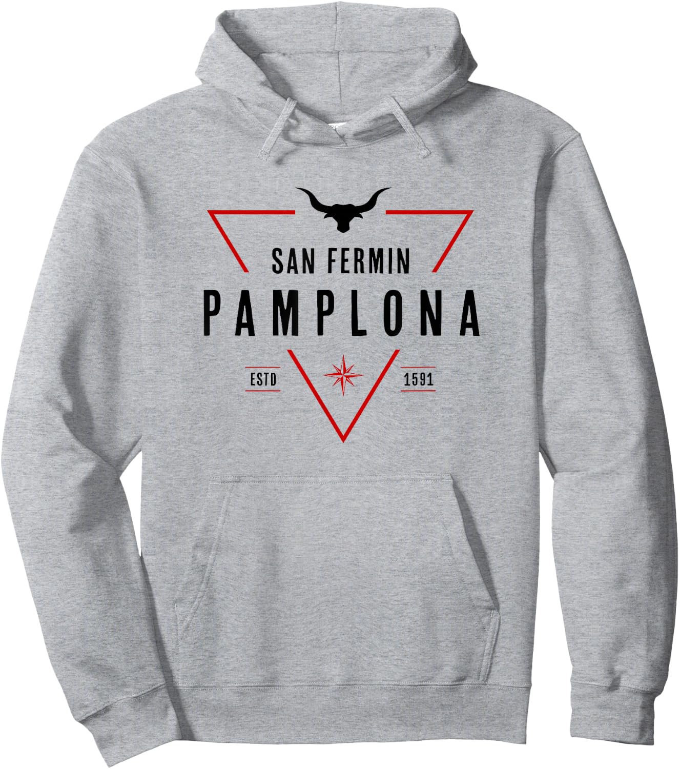 Pamplona Shirt | Running of the Bulls | San Fermin Hoodie - Hoodie | Ash