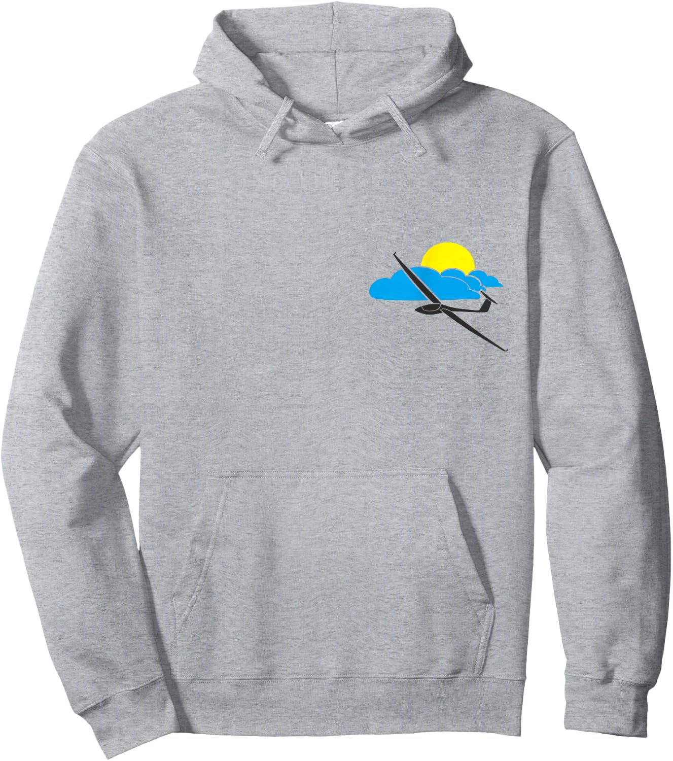 Gliding Glider Pilot Soar Soaring Thermals Sailplane T Shirt Hoodie - Hoodie | Ash