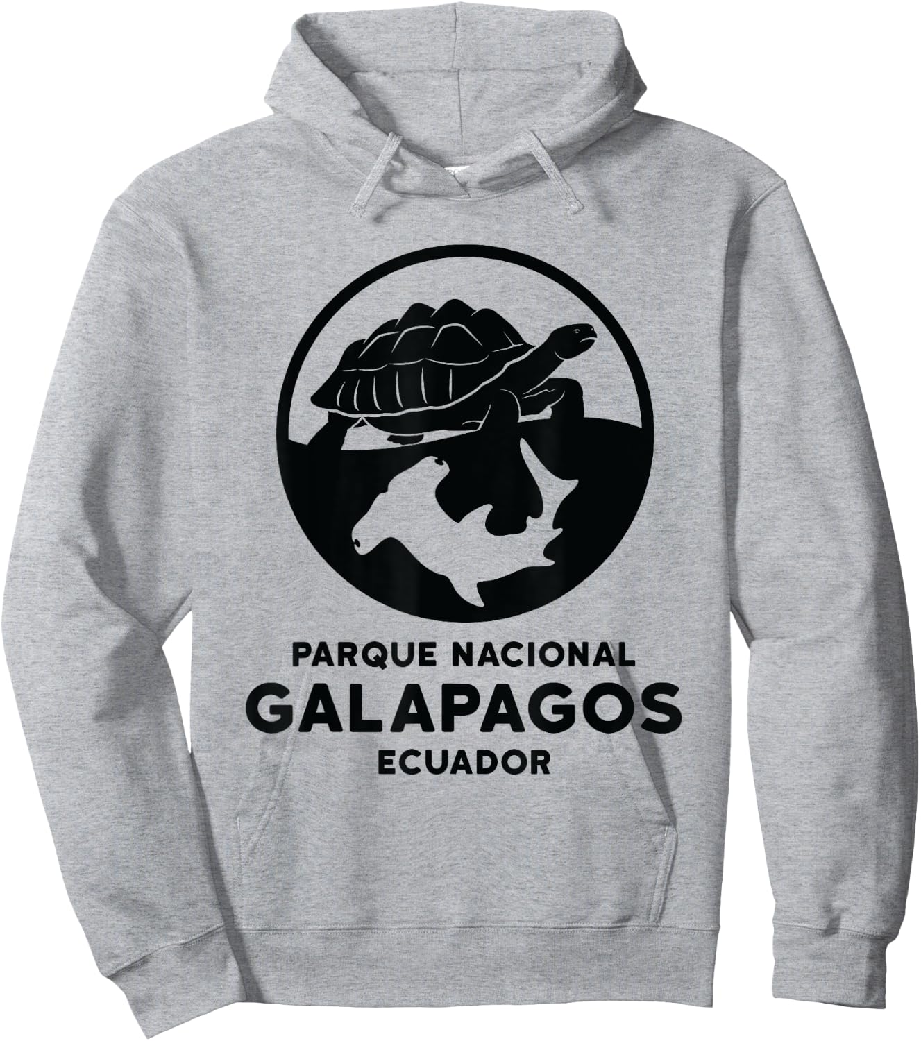 Turtle Hammerhead Shark Galapagos National Park Hoodie - Hoodie | Ash