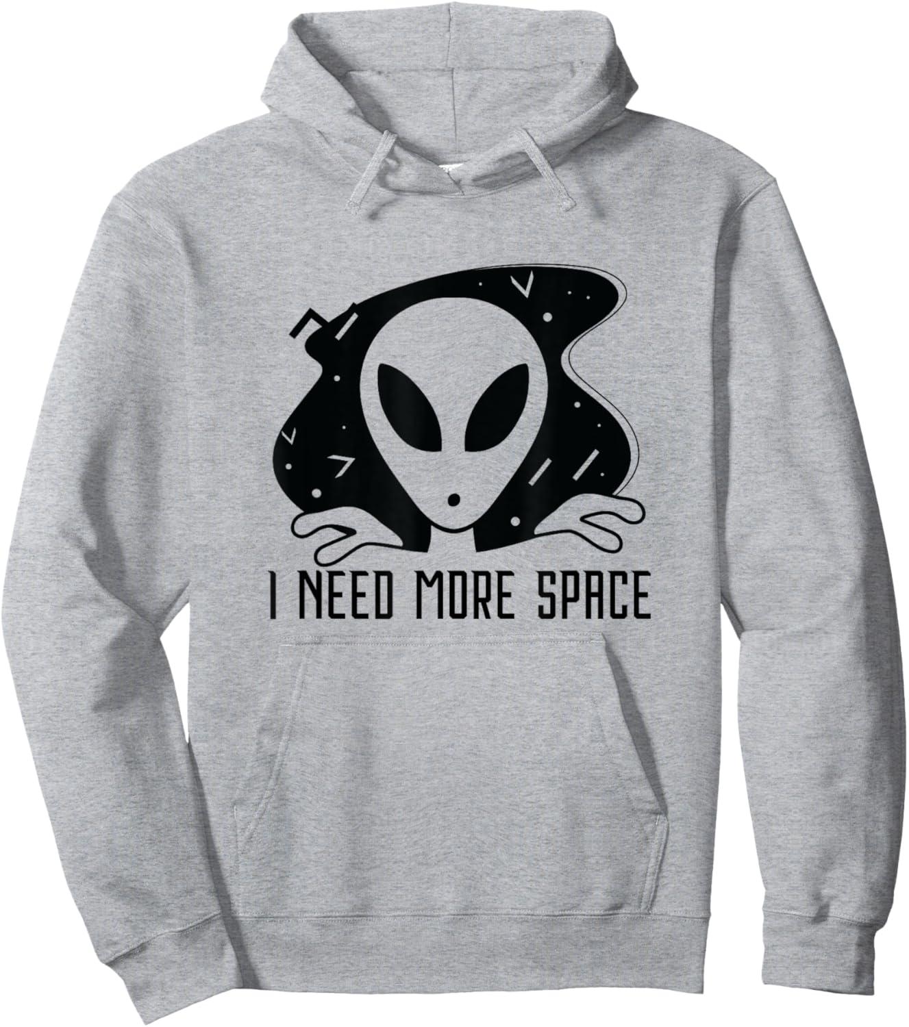 I Need More Space - Funny Alien Planet Outer Space Gift Hoodie - Hoodie | Ash