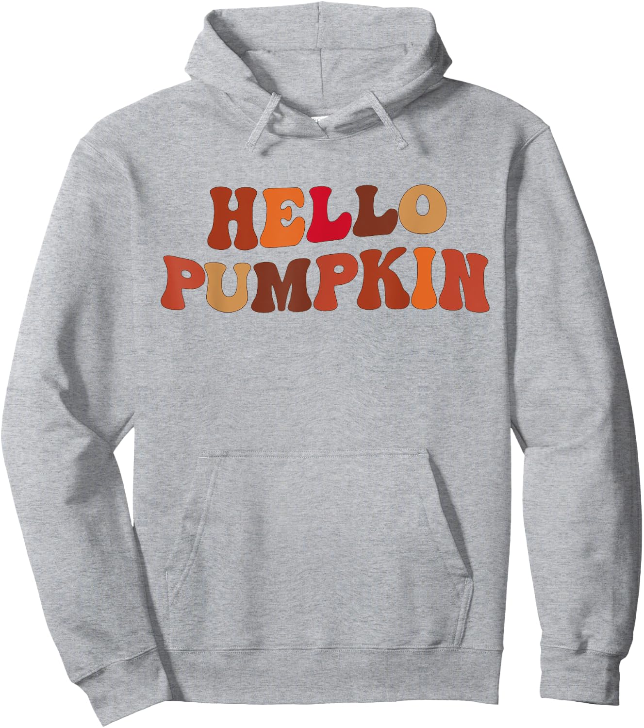 Happy Fall Hello Pumpkin Retro Fall Autumn Vibes Hoodie - Hoodie | Ash