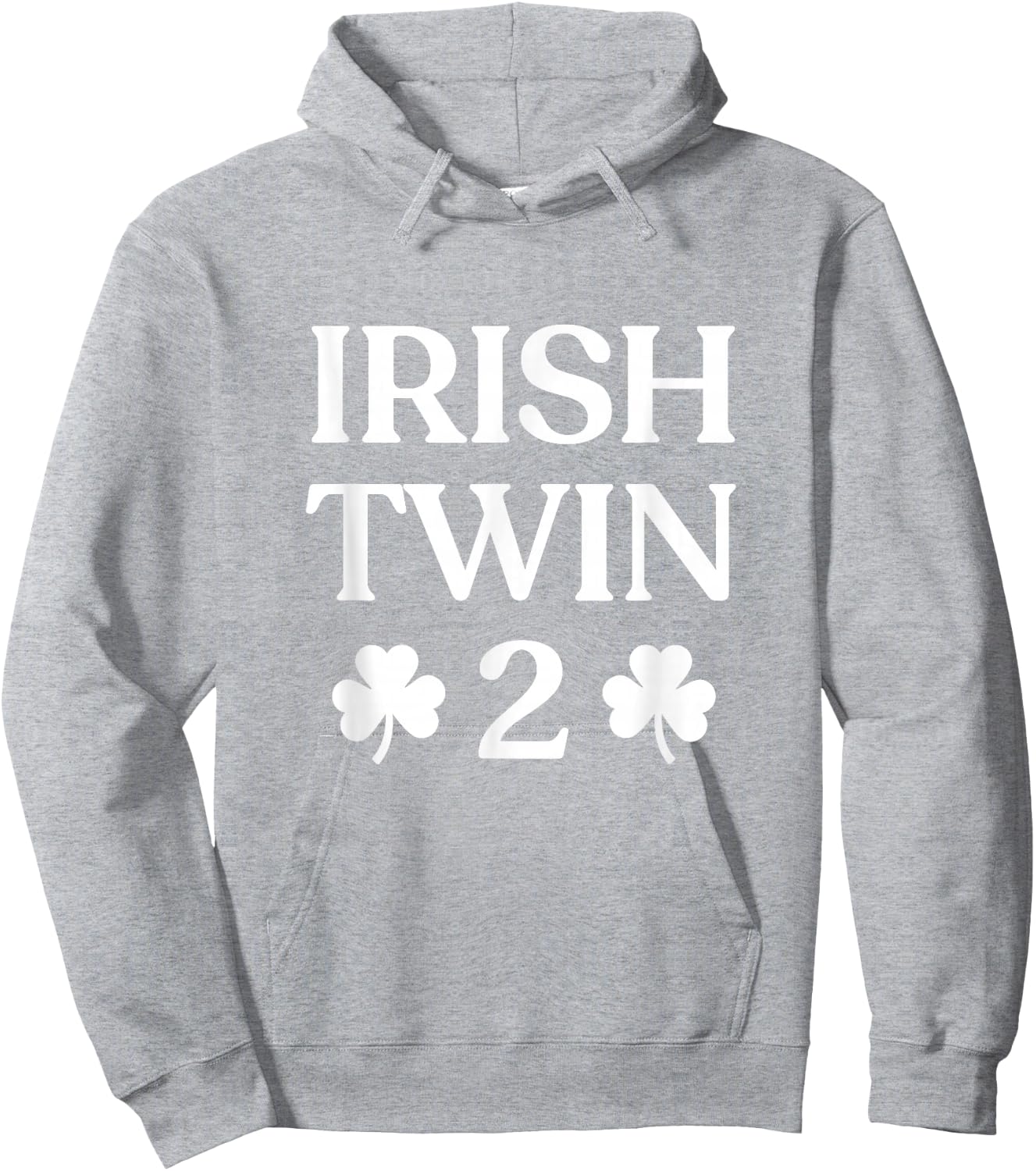 Irish Twin 2 Funny St Patricks Day Women Men Kids Twins Hoodie - Hoodie | Ash