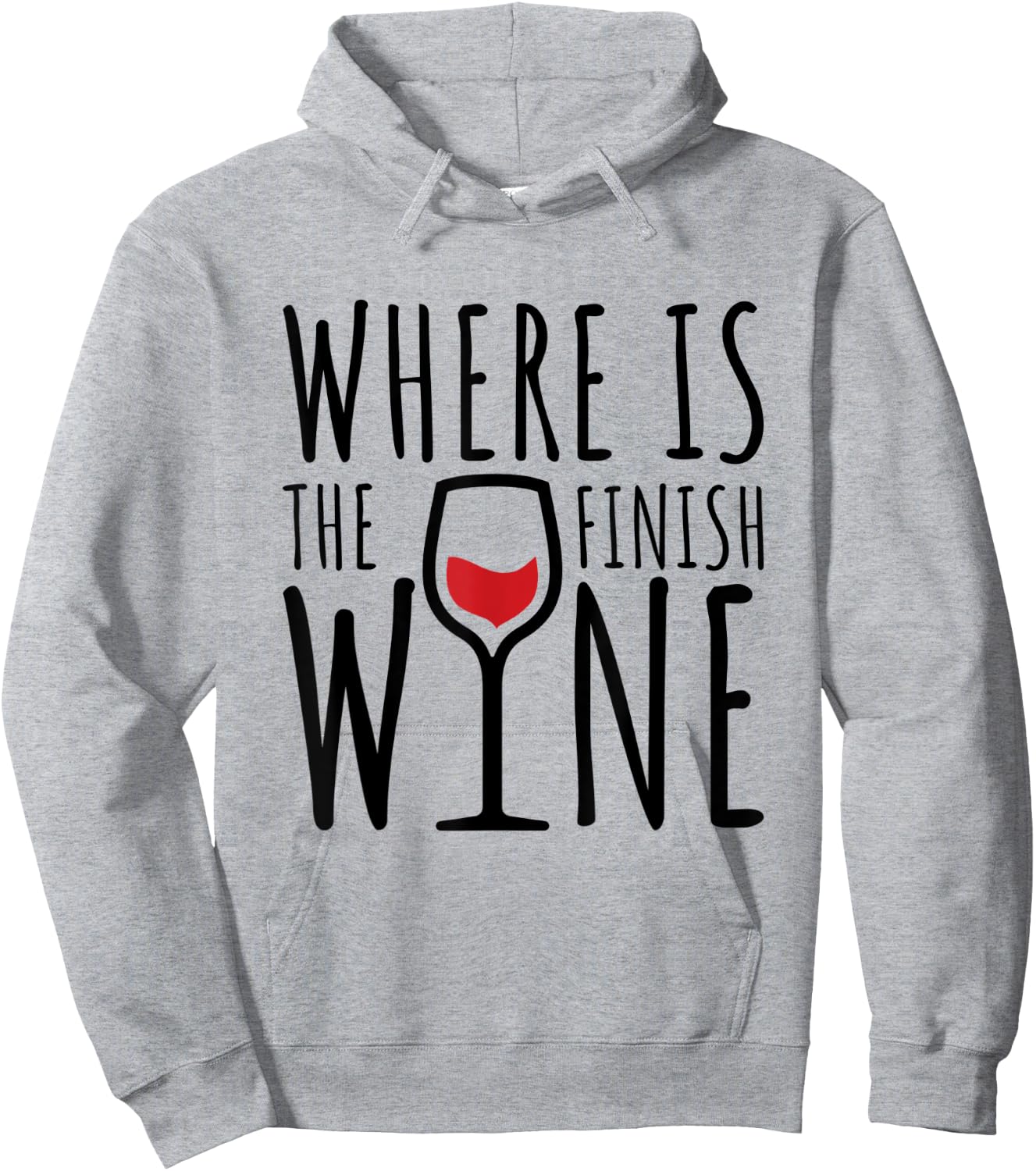 Where Is The Finish Wine Hoodie - Hoodie | Ash