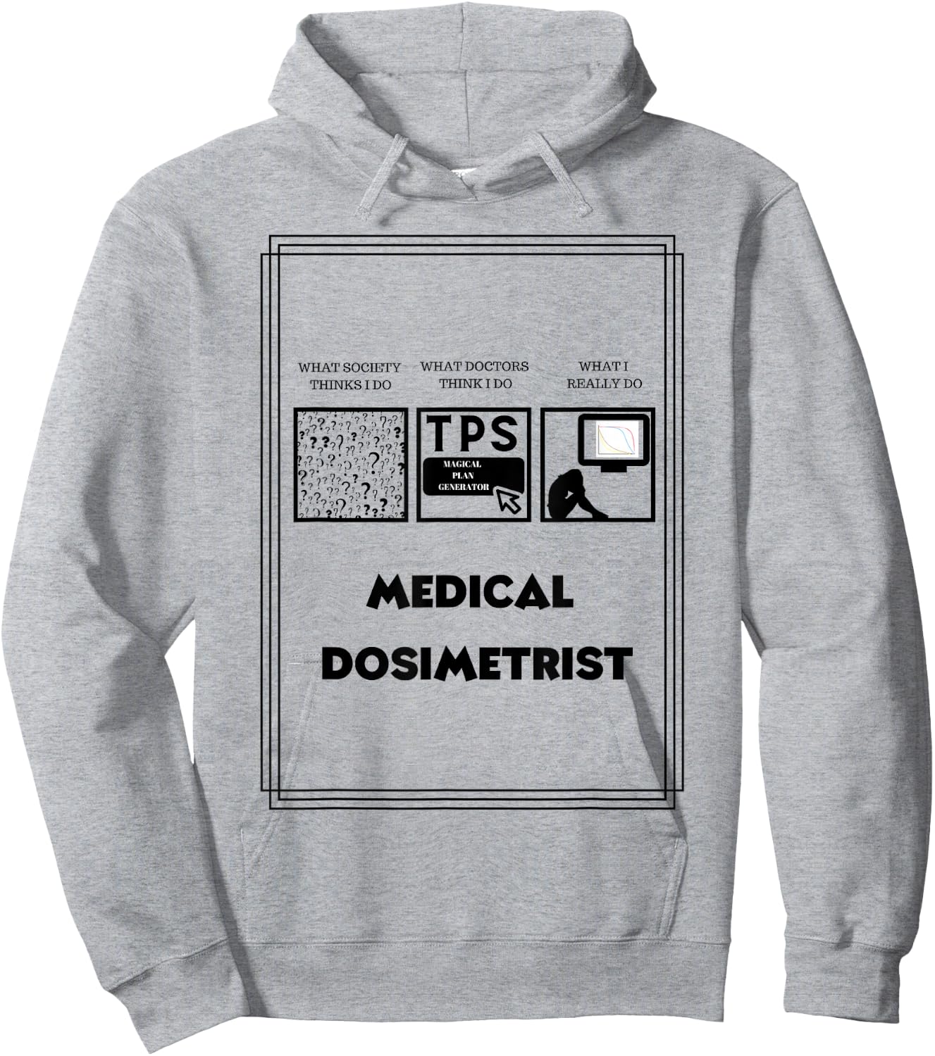 Medical Dosimetrist Dosimetry Hoodie - Hoodie | Ash