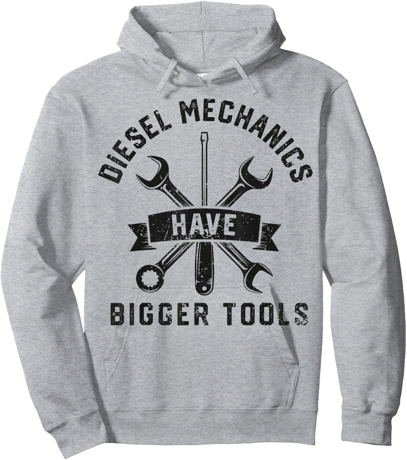 Diesel Mechanics Have Bigger Tools Funny Mechanic Gifts Men Hoodie - Hoodie | Ash