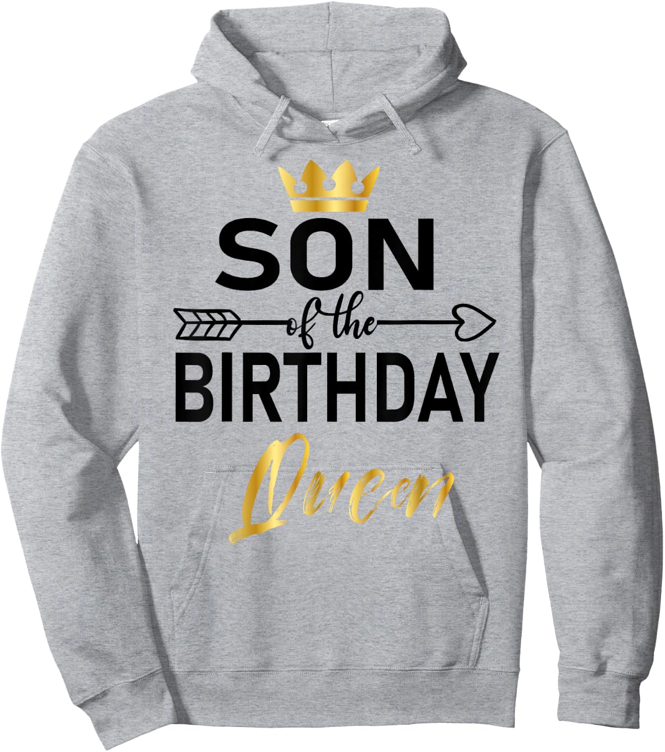 Son Of The Birthday Queen Mom's Bday matching Birthday Hoodie - Hoodie | Ash