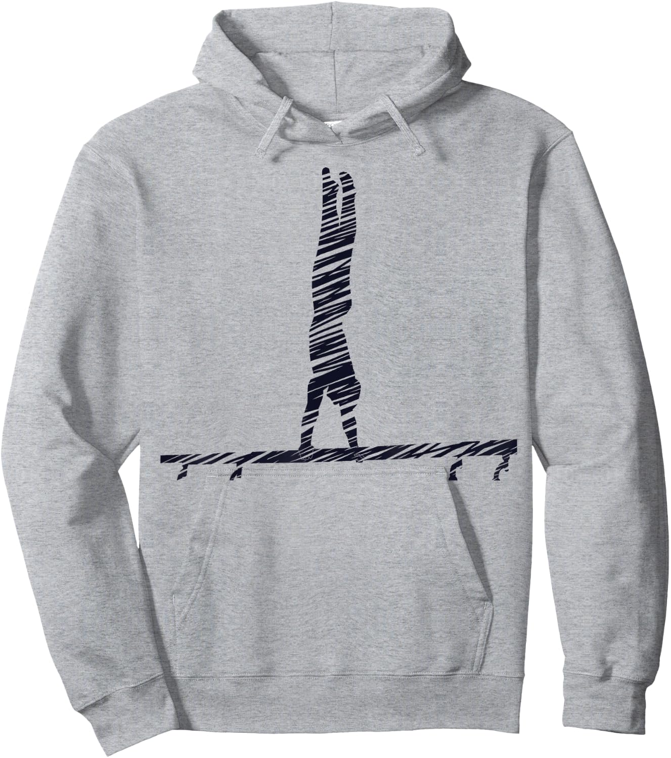 Gymnastics Fan Vintage Design Hoodie - Hoodie | Ash