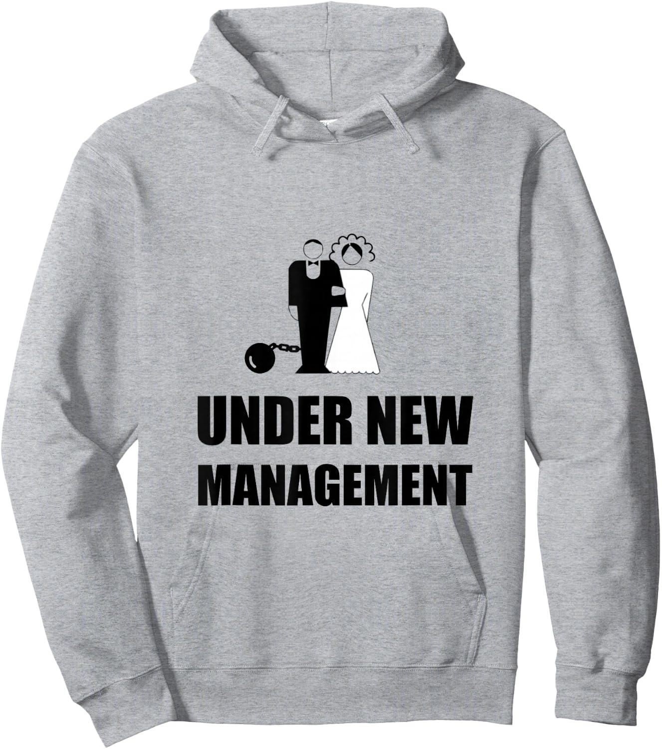 Under New Management Wedding Ball Chain Funny Hoodie - Hoodie | Ash