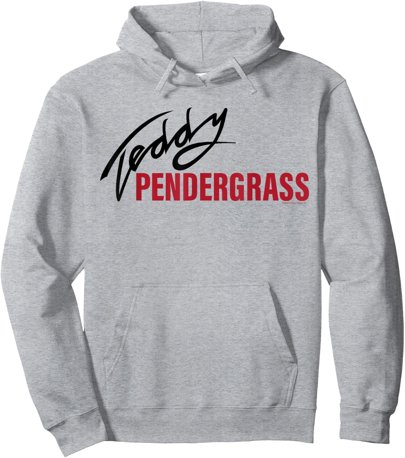 Official Teddy Pendergrass Signature Red on Black Hoodie - Hoodie | Ash