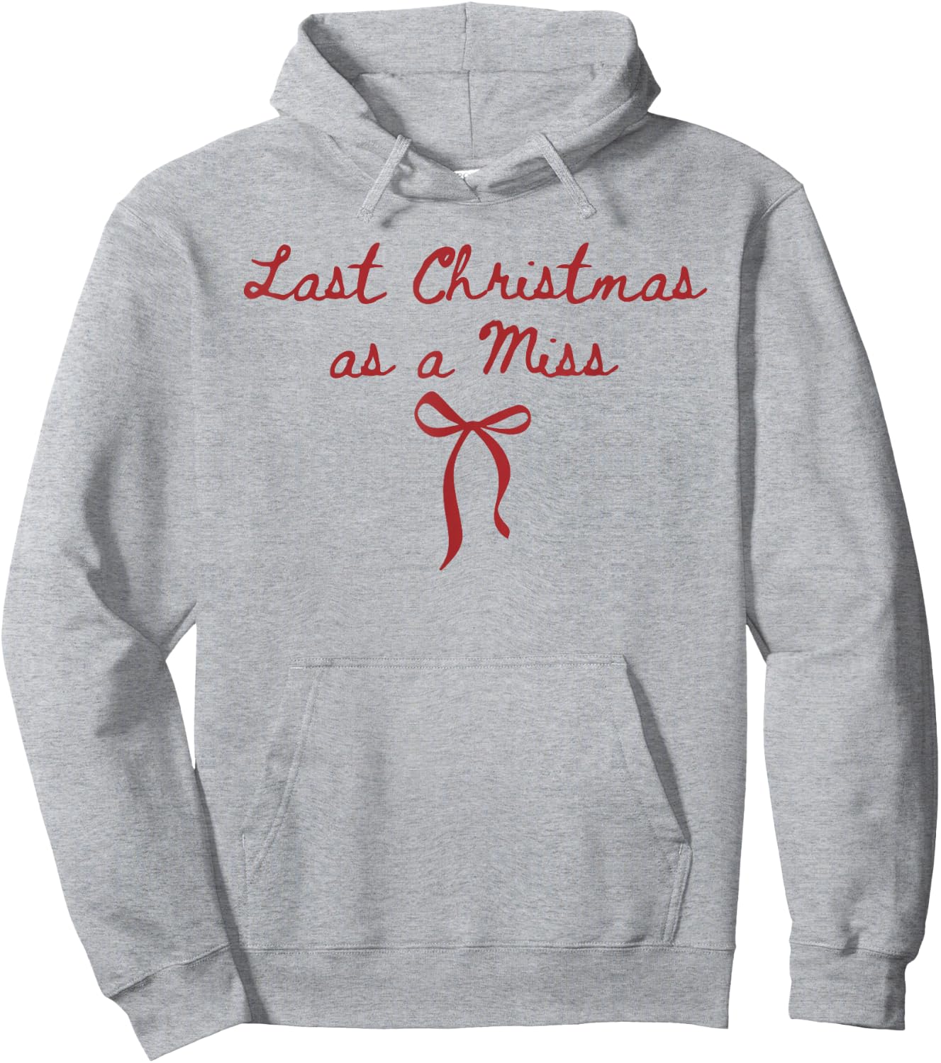 Funny Last Christmas As A Miss Bride to Be Newly Engaged Hoodie - Hoodie | Ash