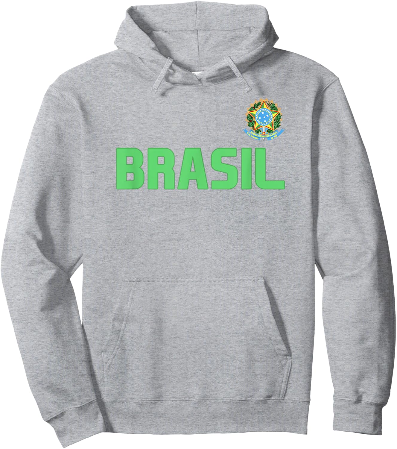 Brasil Brazilian Pride Brazil Flag International Country Hoodie - Hoodie | Ash