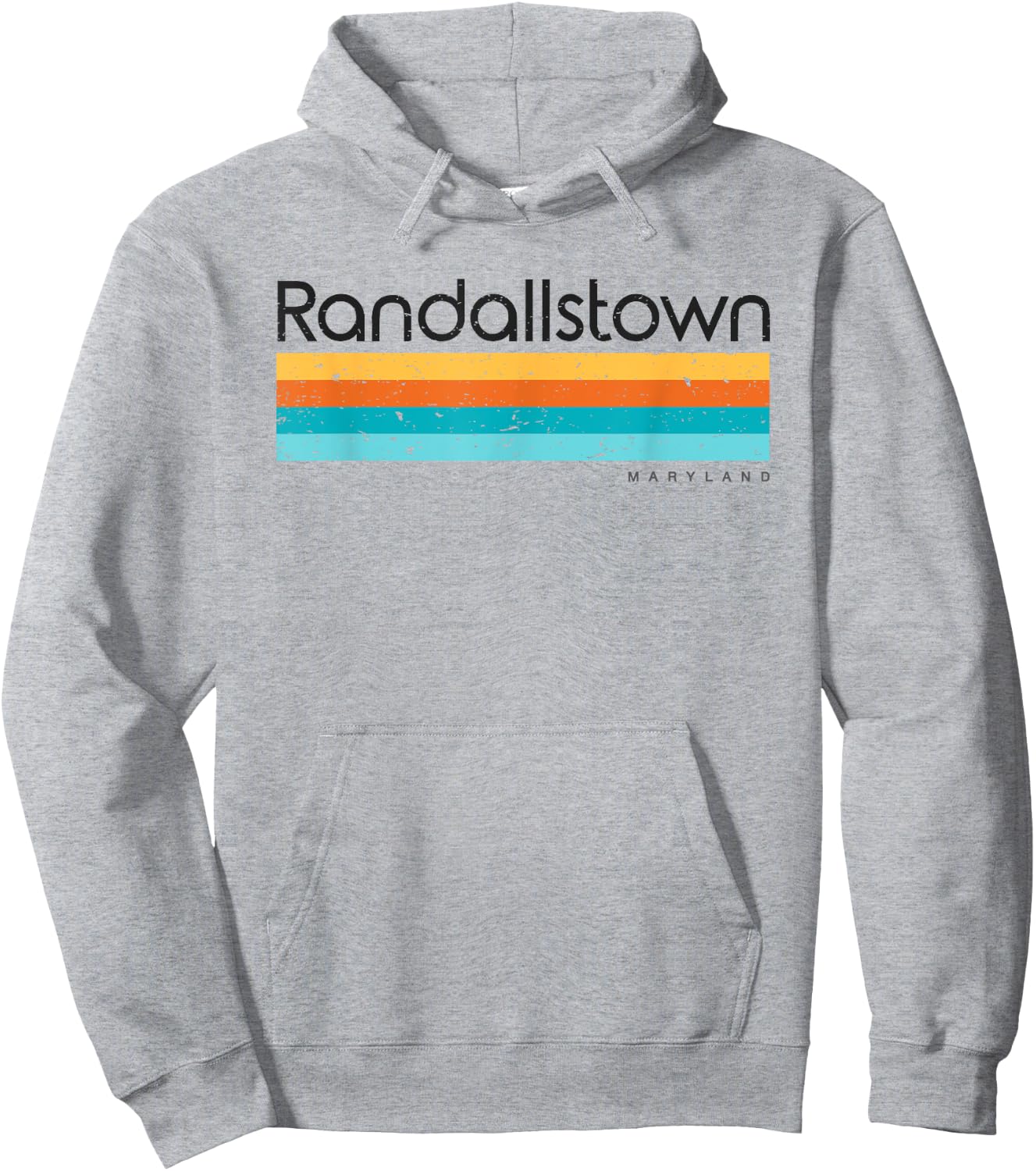 Vintage Randallstown Maryland MD Retro Design Hoodie - Hoodie | Ash