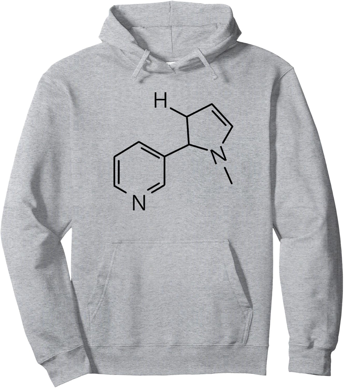Chemical Structure Of Nicotine | Molecule Of Addiction Hoodie - Hoodie | Ash