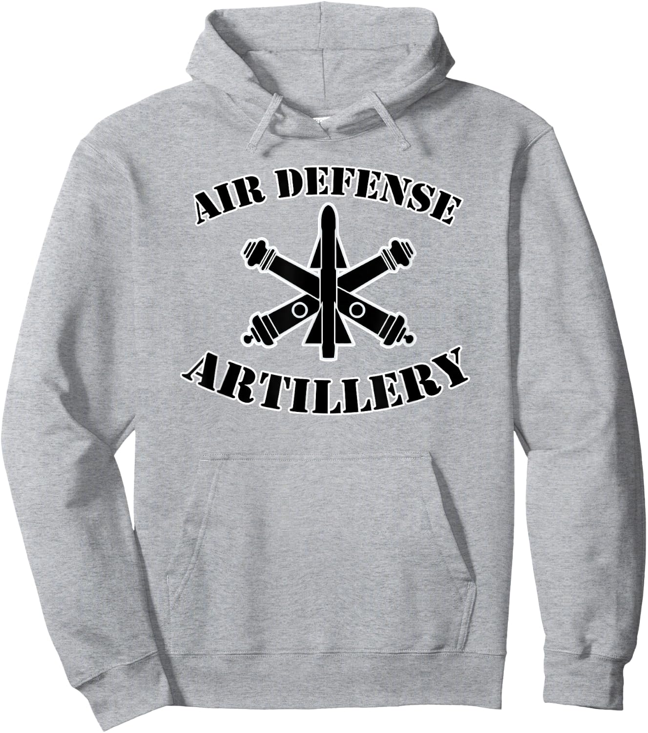 Army Air Defense Artillery Insignia Badge - Dark Hoodie - Hoodie | Ash