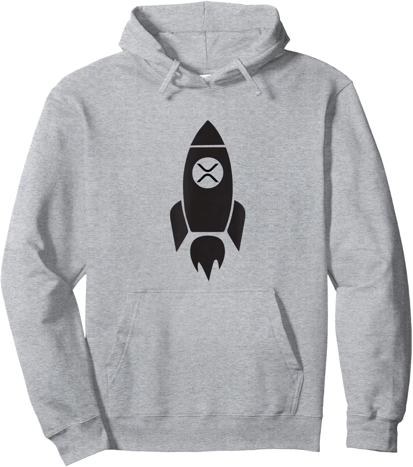 XRP to the Moon Hoodie - Hoodie | Ash