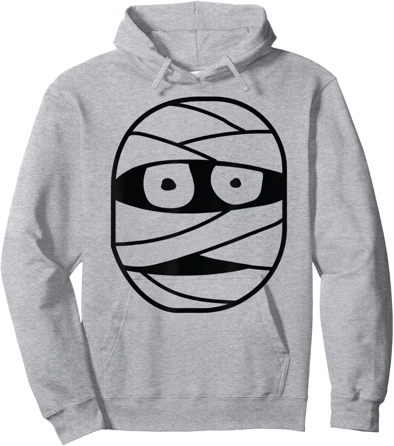 Halloween Mummy Face Costume Kids Men Women Boys Girls Hoodie - Hoodie | Ash