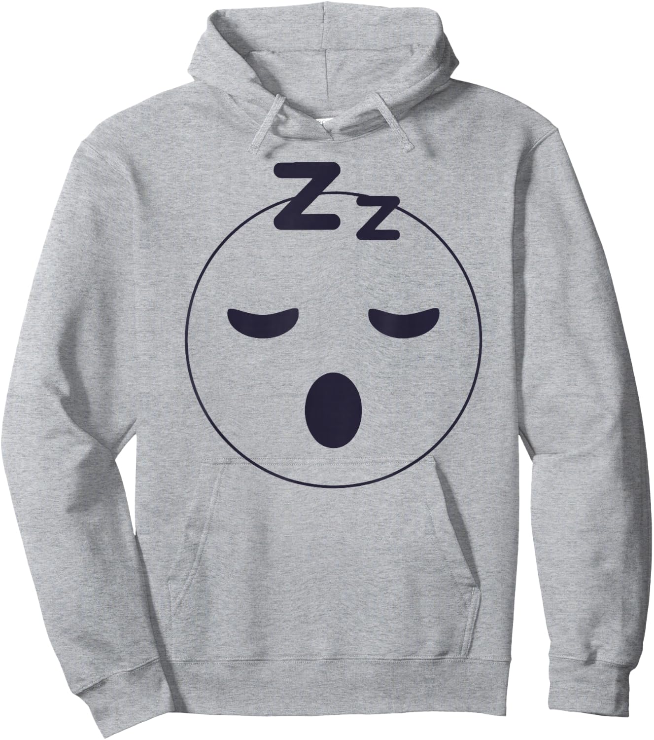 Sleep Emoticon Pajama Sleeping Pjs Men Women Pajamas Hoodie - Hoodie | Ash