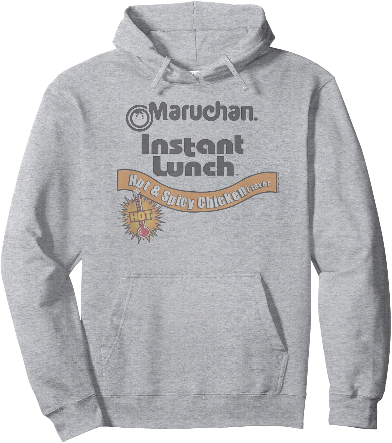 Maruchan Instant Lunch Hot & Spicy Chicken Flavor Logo Hoodie - Hoodie | Ash