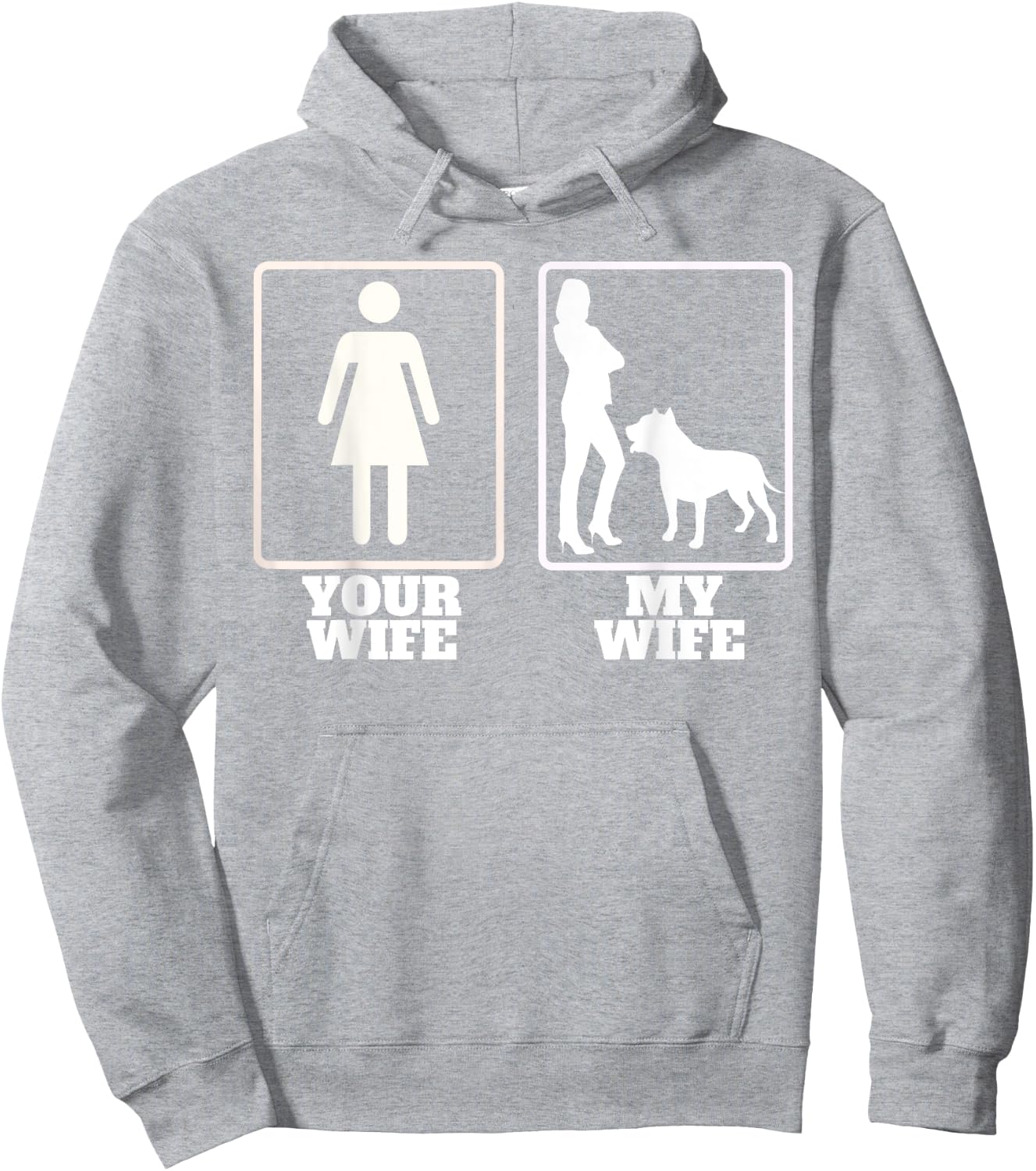 Your Wife My Wife Pitbull American Bully T Shirt Bully Hoodie - Hoodie | Ash