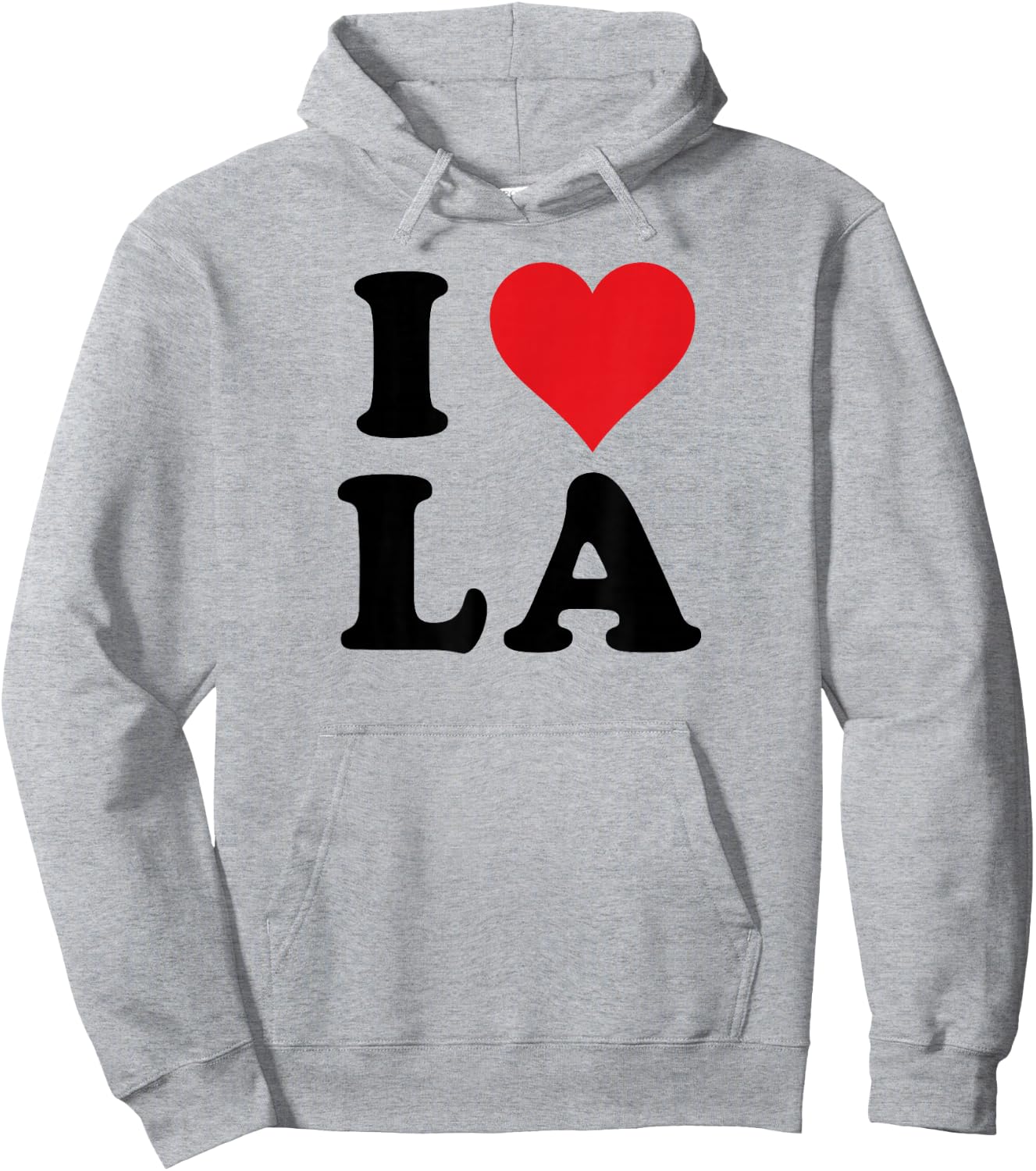 I Heart LA Initials I Love L.A. First And Last Name L A Hoodie - Hoodie | Ash