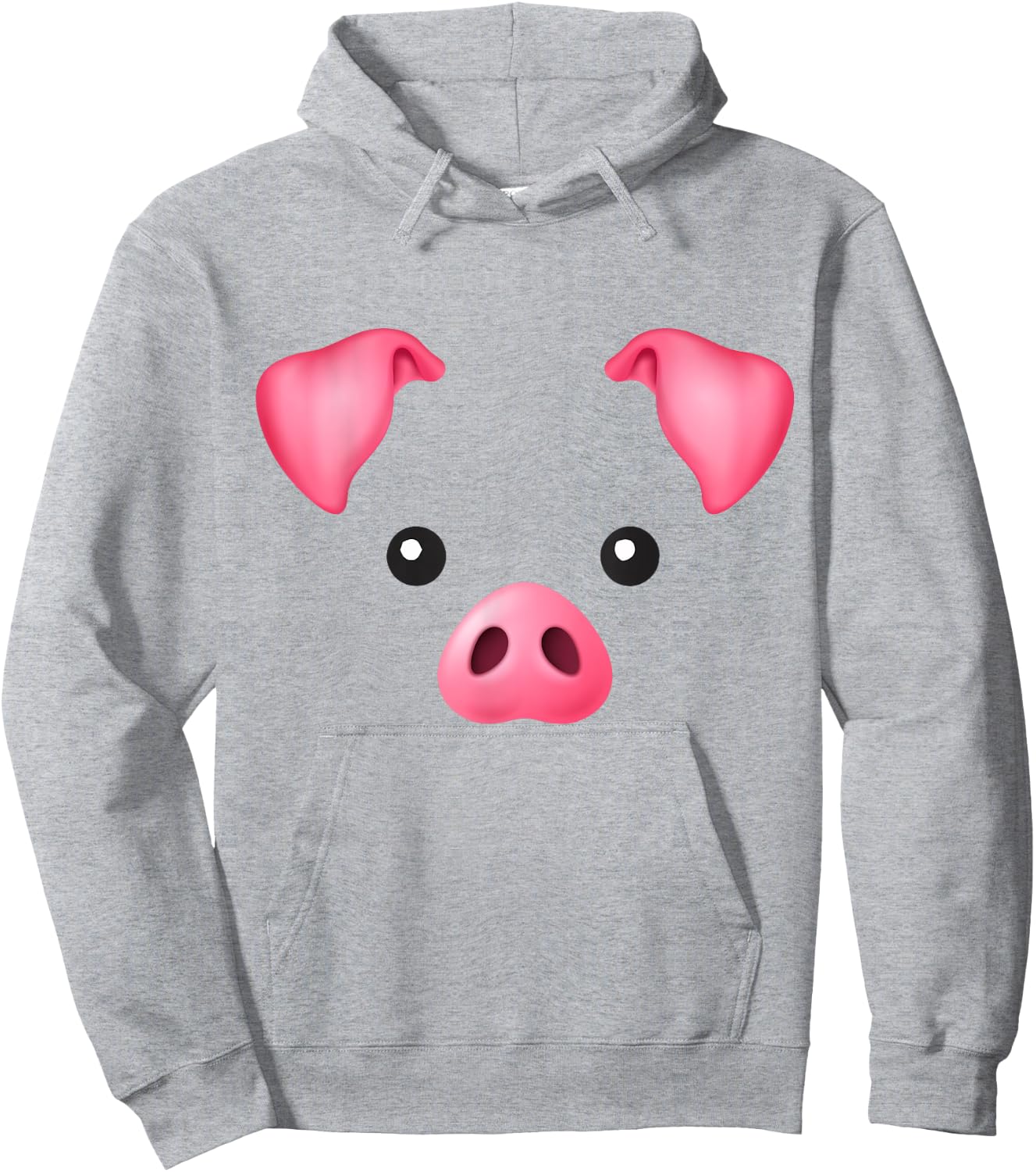 DIY Halloween Costume Pink Pig Costume for Kids Adults Shirt Hoodie - Hoodie | Ash