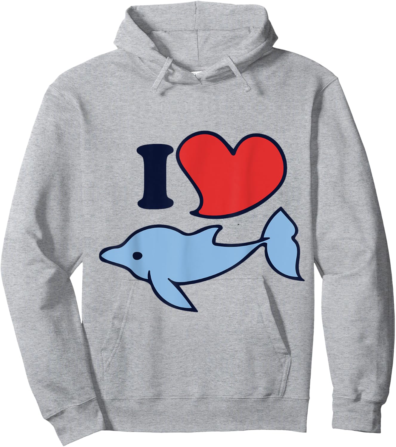 I love dolphins cute dolphin Hoodie - Hoodie | Ash