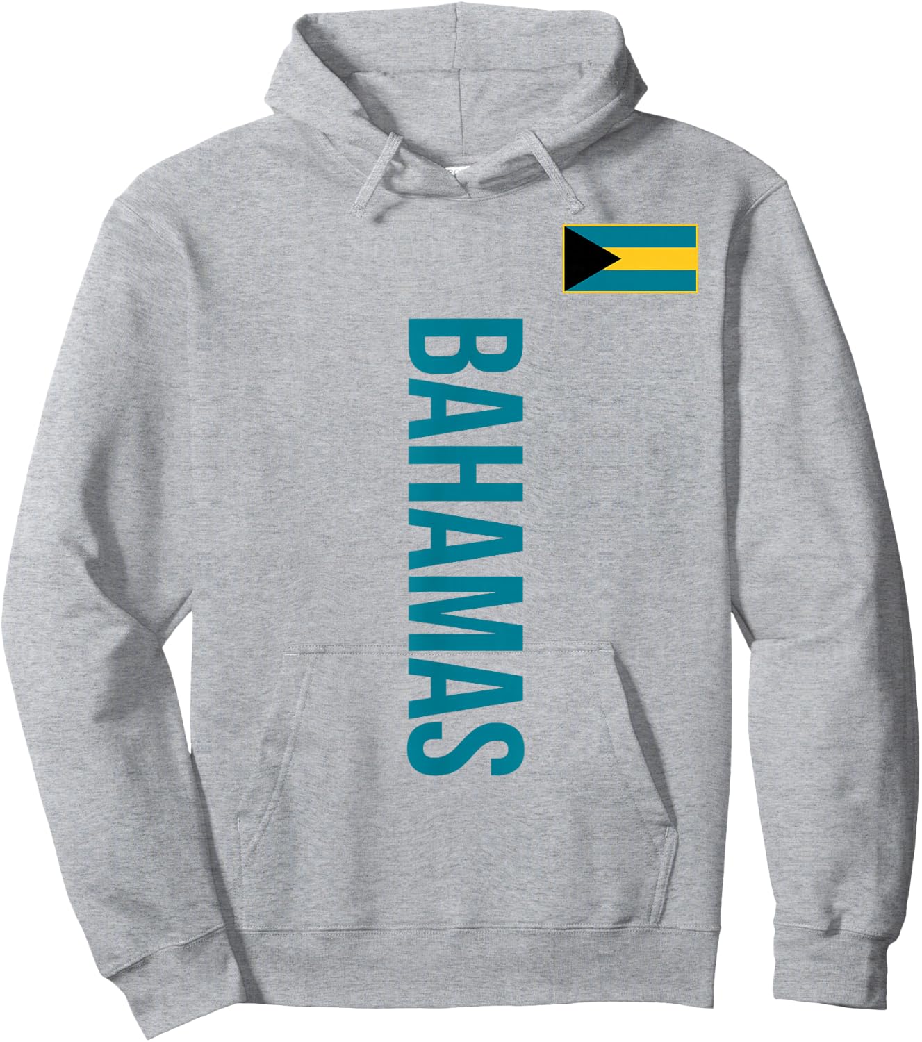 Bahamas flag sports football athletic jersey top Hoodie - Hoodie | Ash