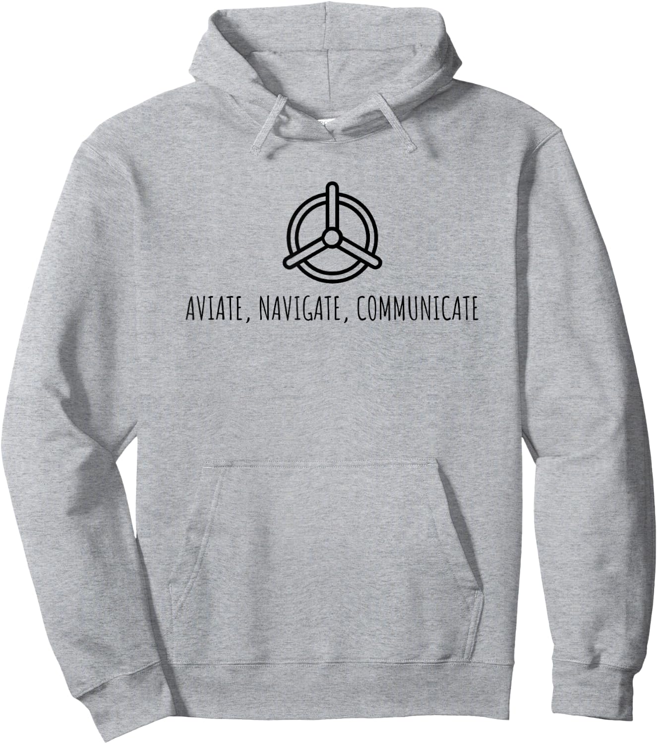 Aviate Navigate Communicate Hoodie - Hoodie | Ash