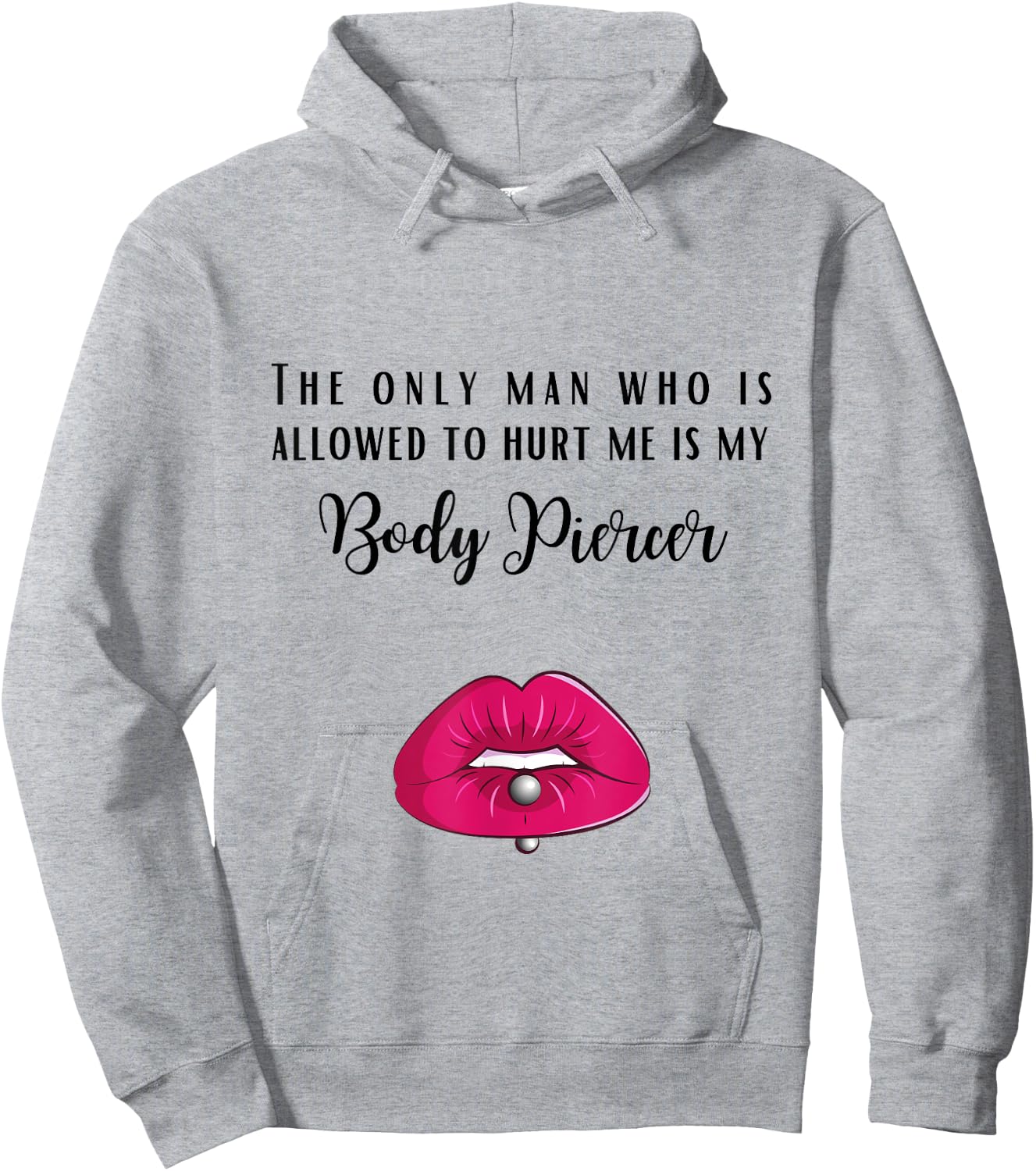 Body Piercer Piercing Piercings pierced Gift woman women Hoodie - Hoodie | Ash