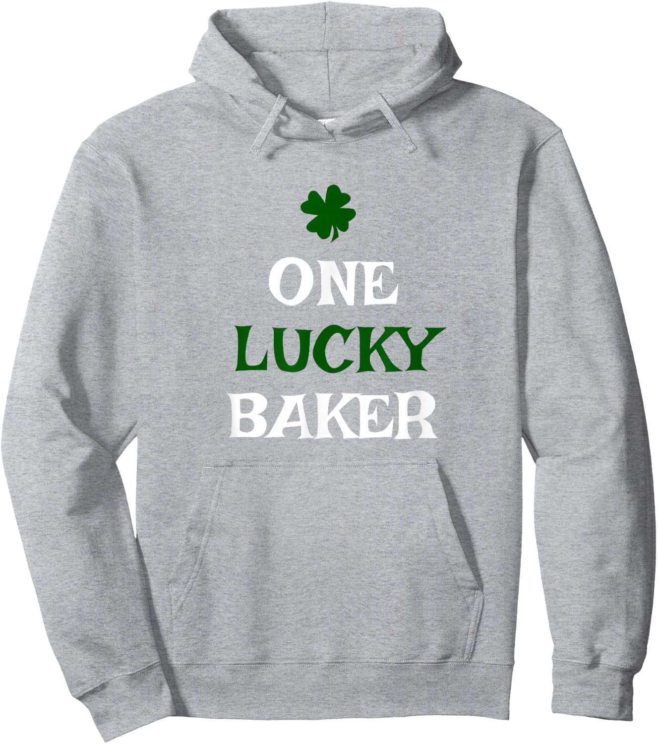 One Lucky Baker St. Patrick's Day Funny Irish Baking Hoodie - Hoodie | Ash
