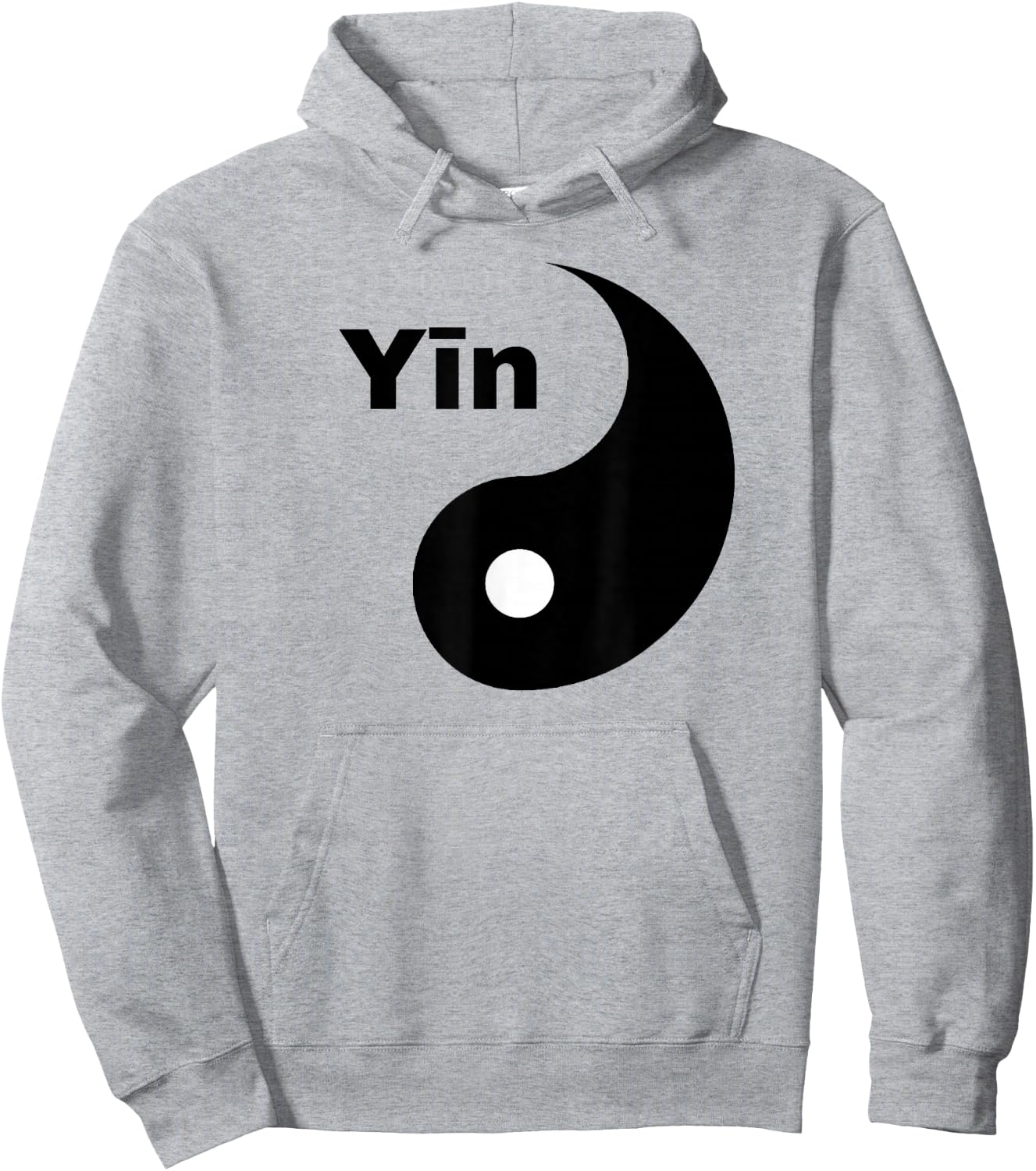 Yin Yang Matching Friends Or Couple Yin Hoodie - Hoodie | Ash