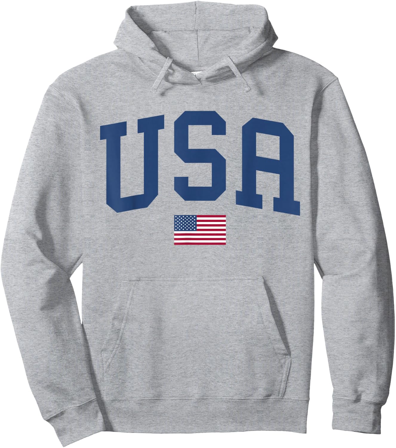 USA T Shirt Women Men Kids Patriotic American Flag July 4th Hoodie - Hoodie | Ash