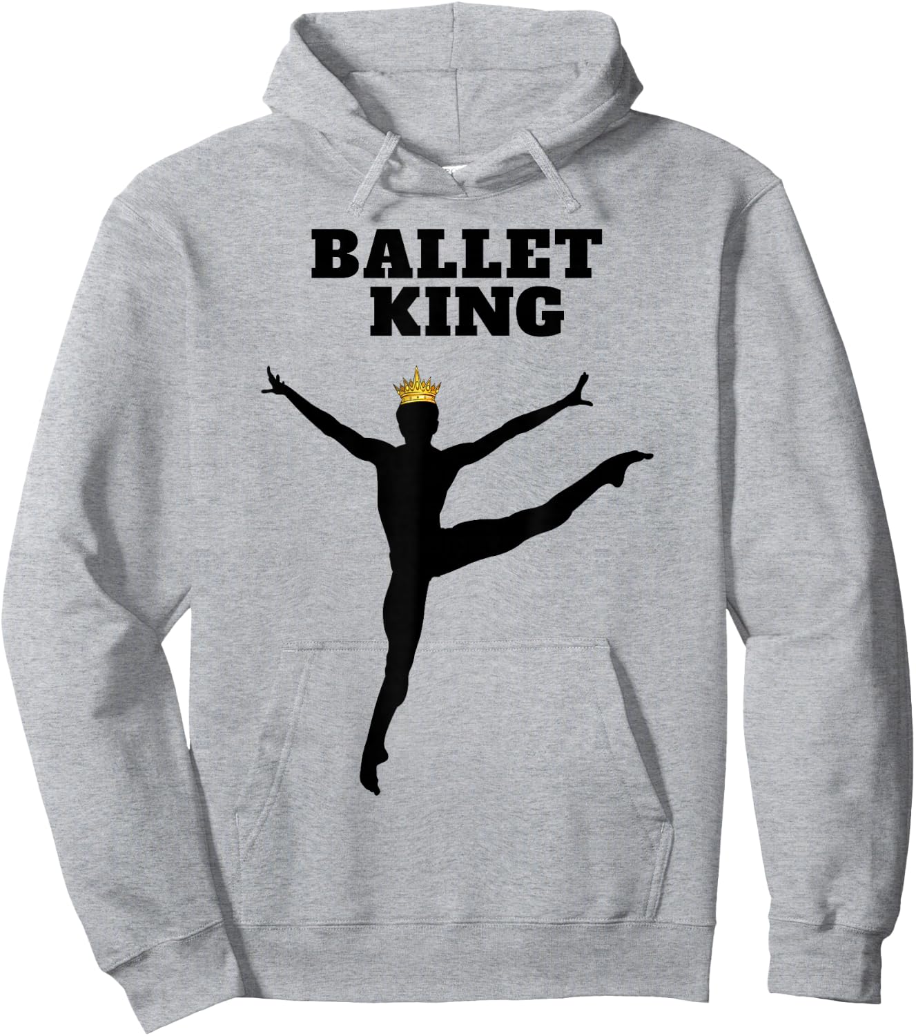Ballet King | Ballet | Boys Ballet Hoodie - Hoodie | Ash
