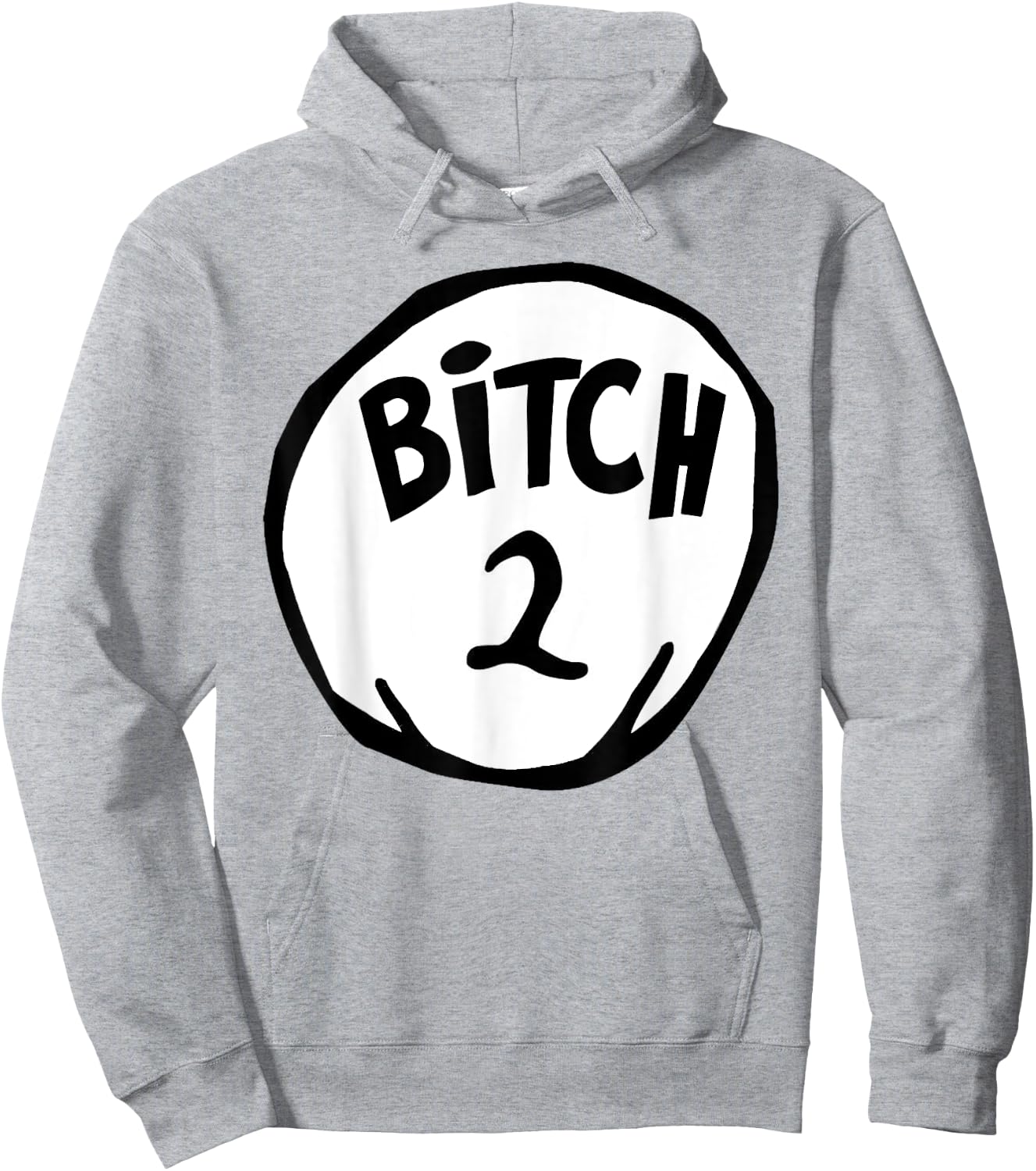 Funny Bitch 2 Matching Group Halloween Costume Hoodie - Hoodie | Ash